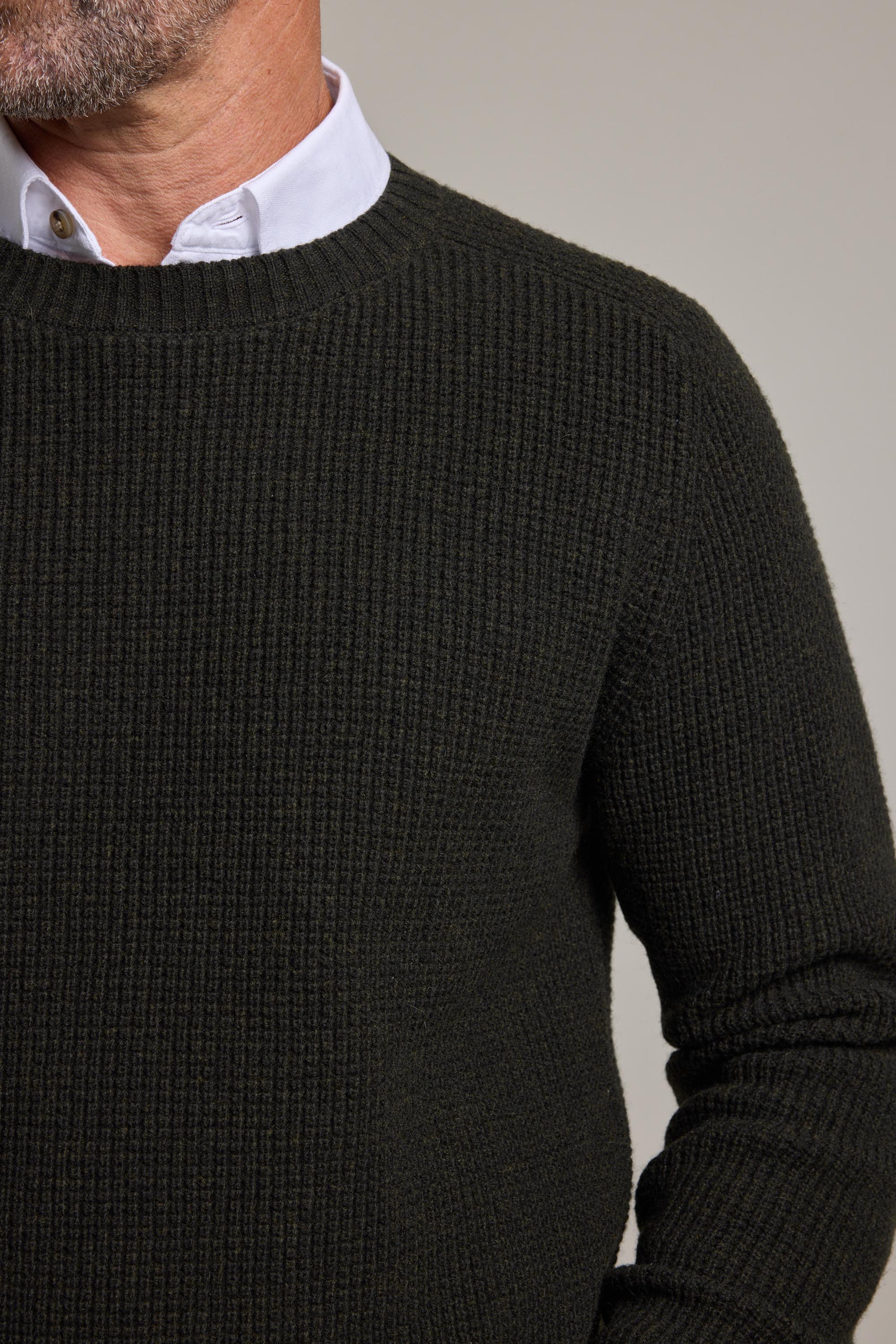 Barkers Mckenzie Woollen Crew in sage, additional view