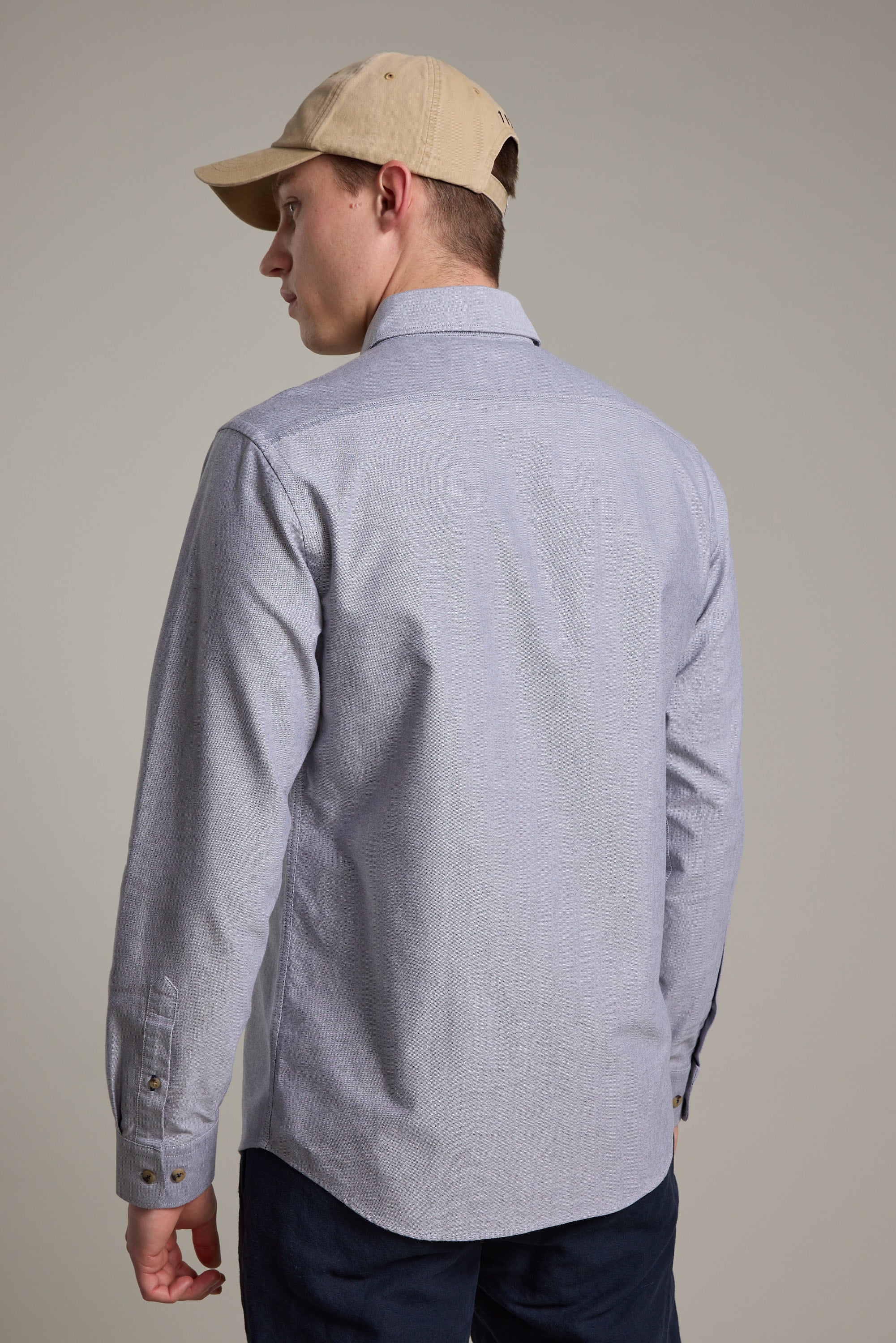 Barkers Thatcher Oxford Shirt in grey, tailored fit, additional view