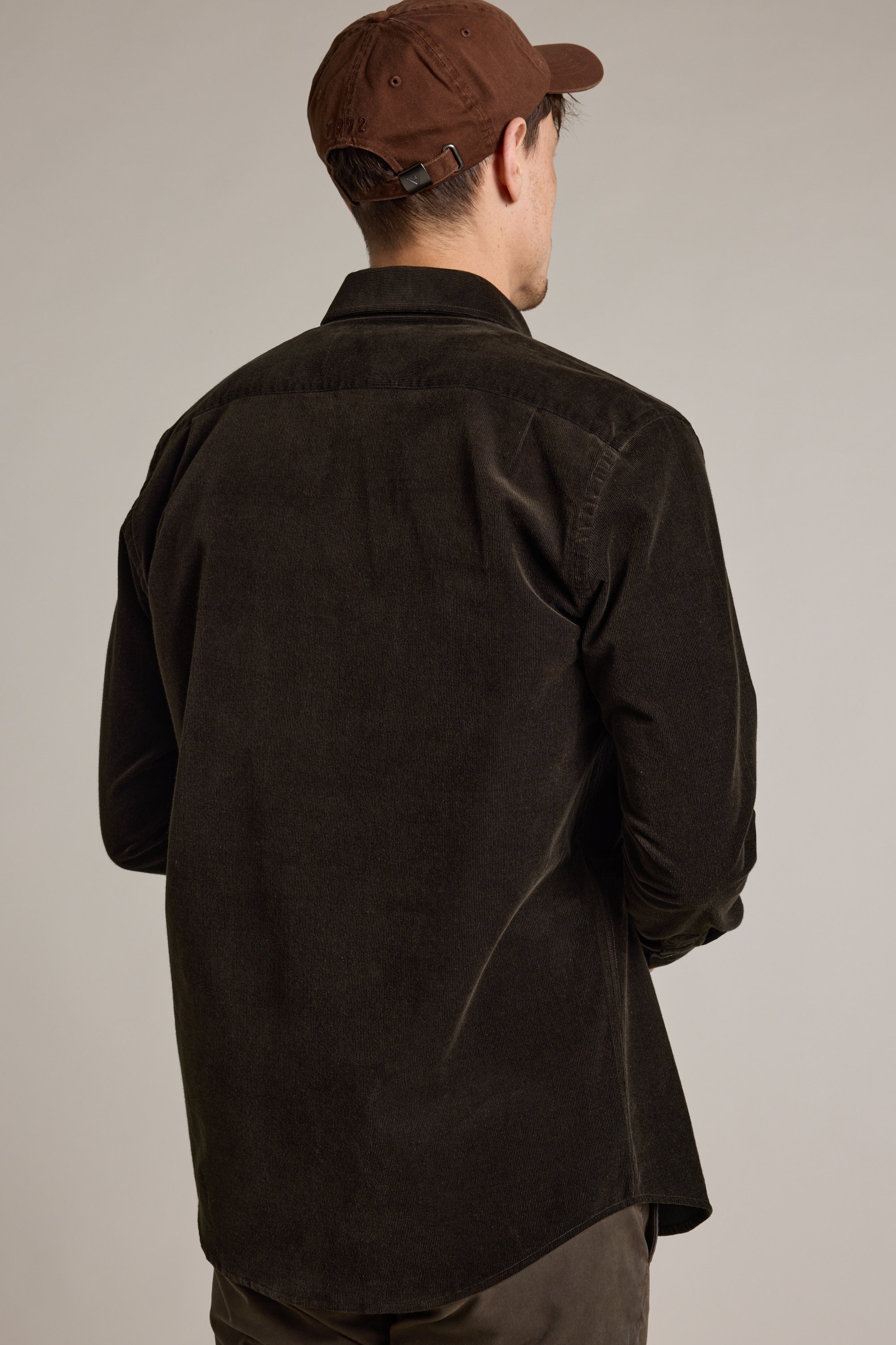 Barkers Sedwick Corduroy Shirt in forest, tailored fit, additional view