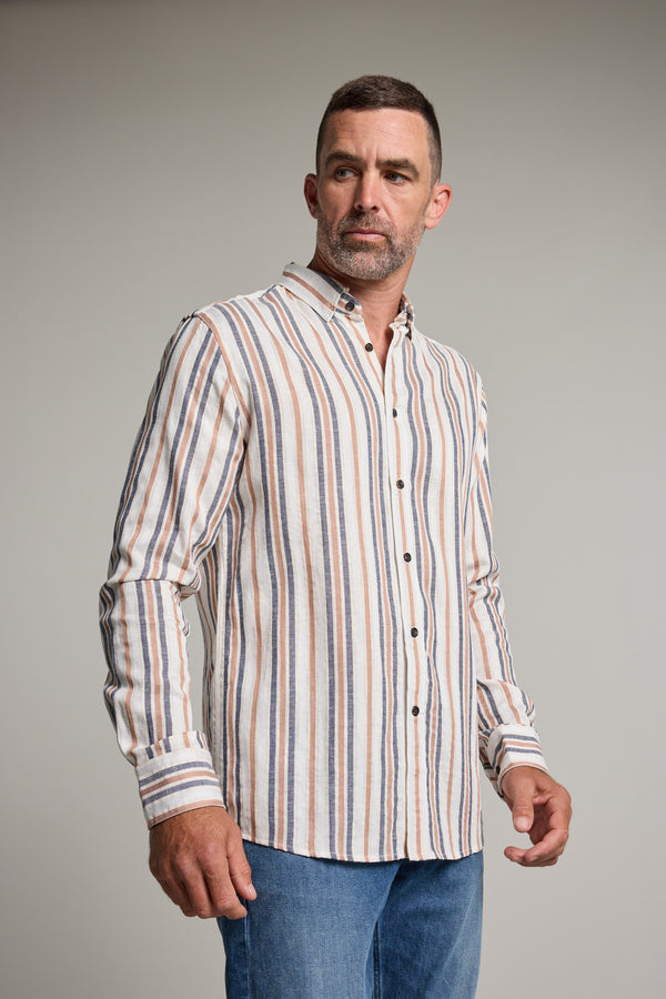 Barkers Haden Stripe Shirt, tailored fit