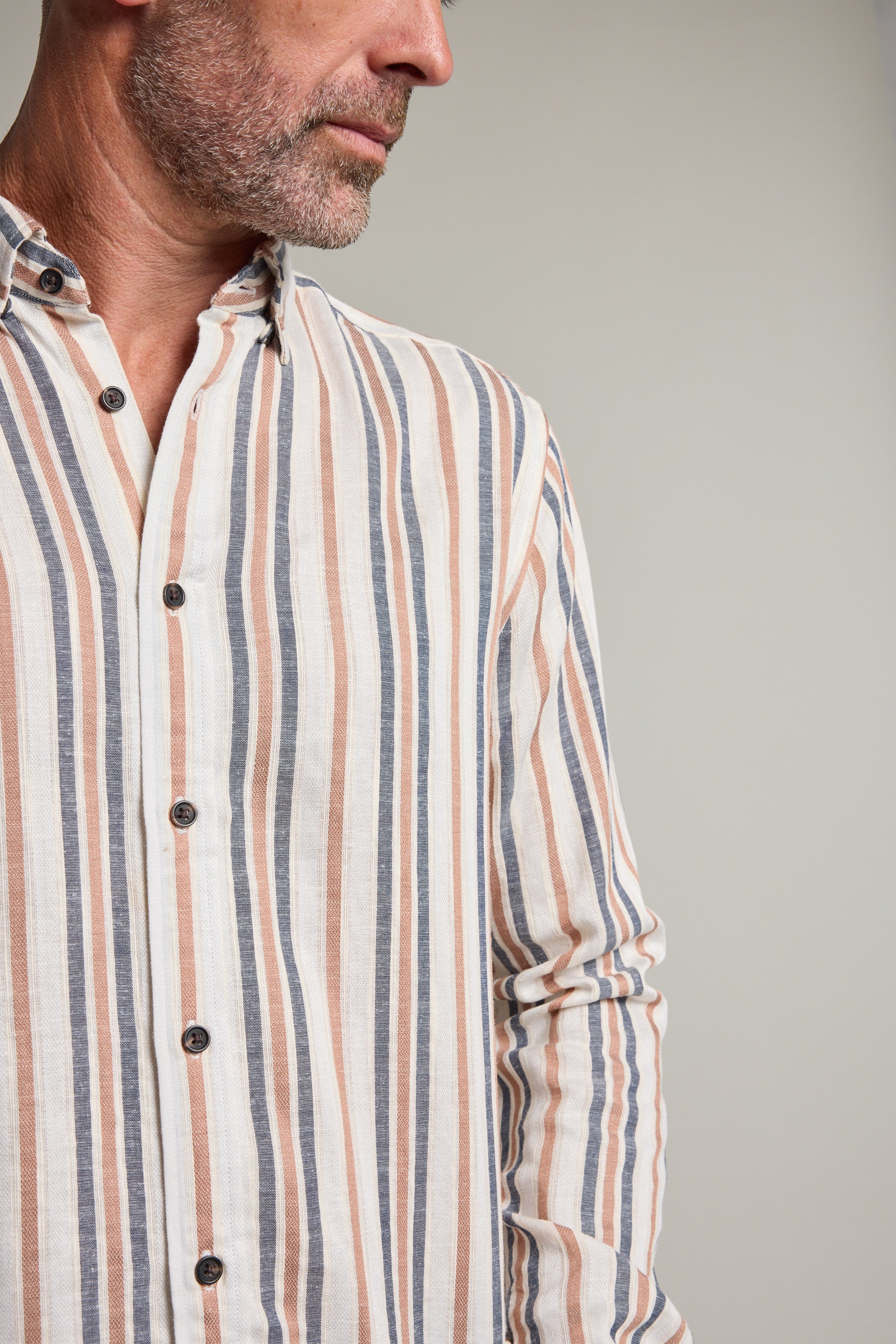 Barkers Haden Stripe Shirt, tailored fit, additional view