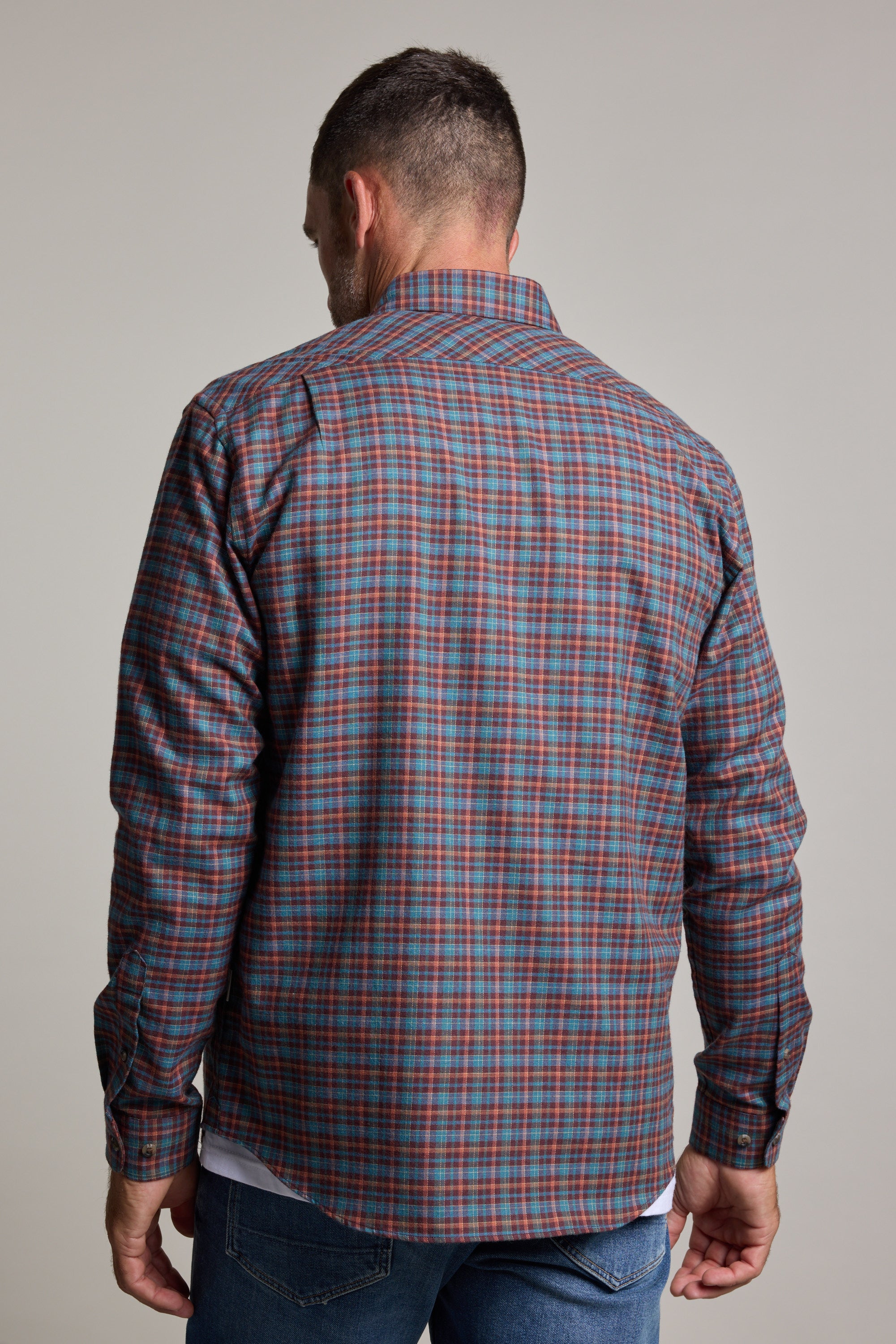 Barkers Dionheck Shirt in red check, classic fit, additional view