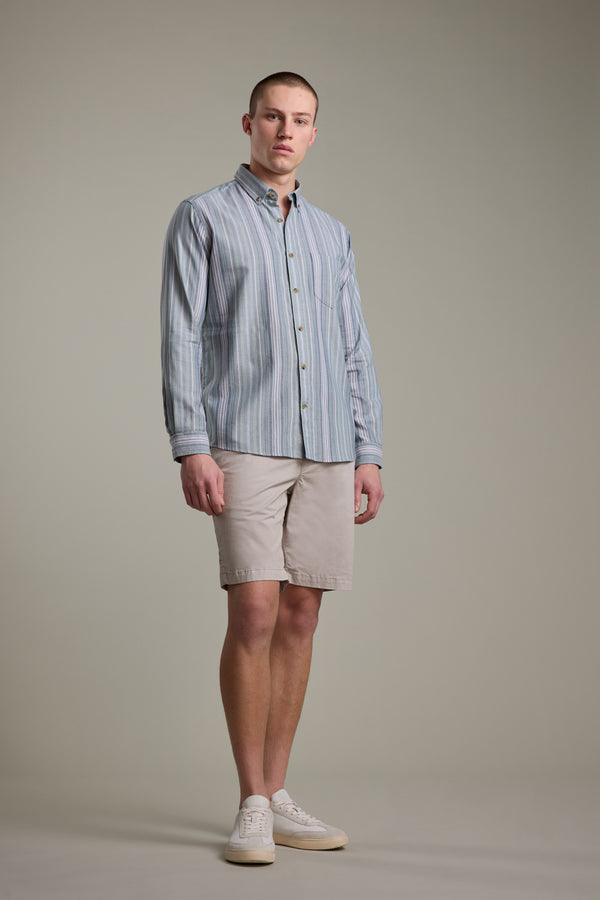 Barkers Huntley Striped Oxford Shirt, tailored fit, alternate view