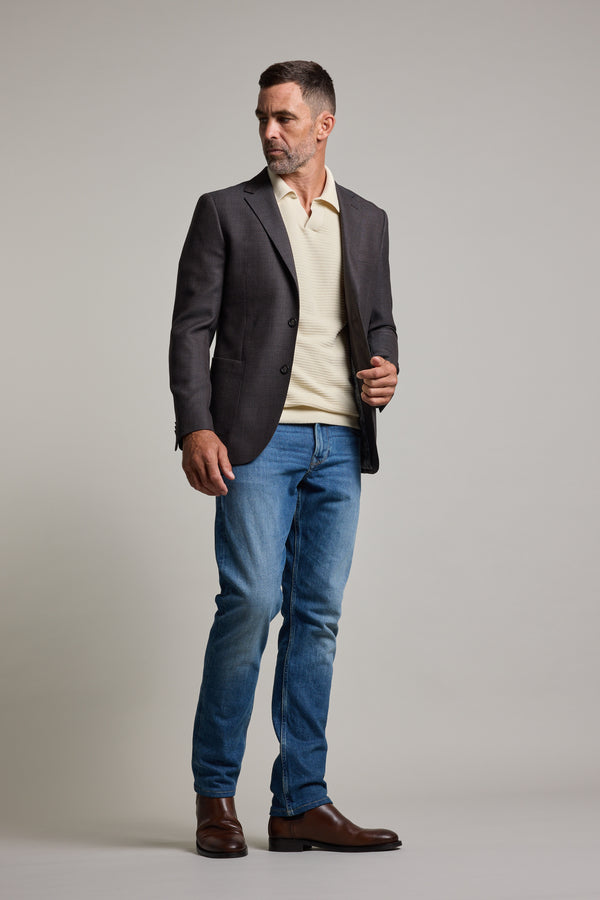 Barkers Riverside Texture Blazer in brown