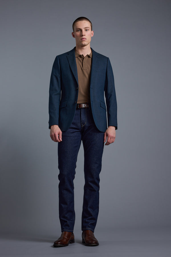 Barkers Filey Texture Blazer in blue, additional view