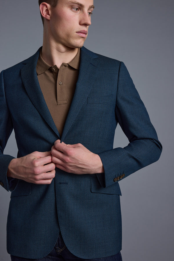Barkers Filey Texture Blazer in blue, additional view