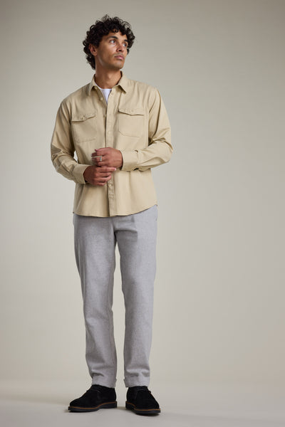 Barkers Dunmore Pant in light grey, relaxed fit