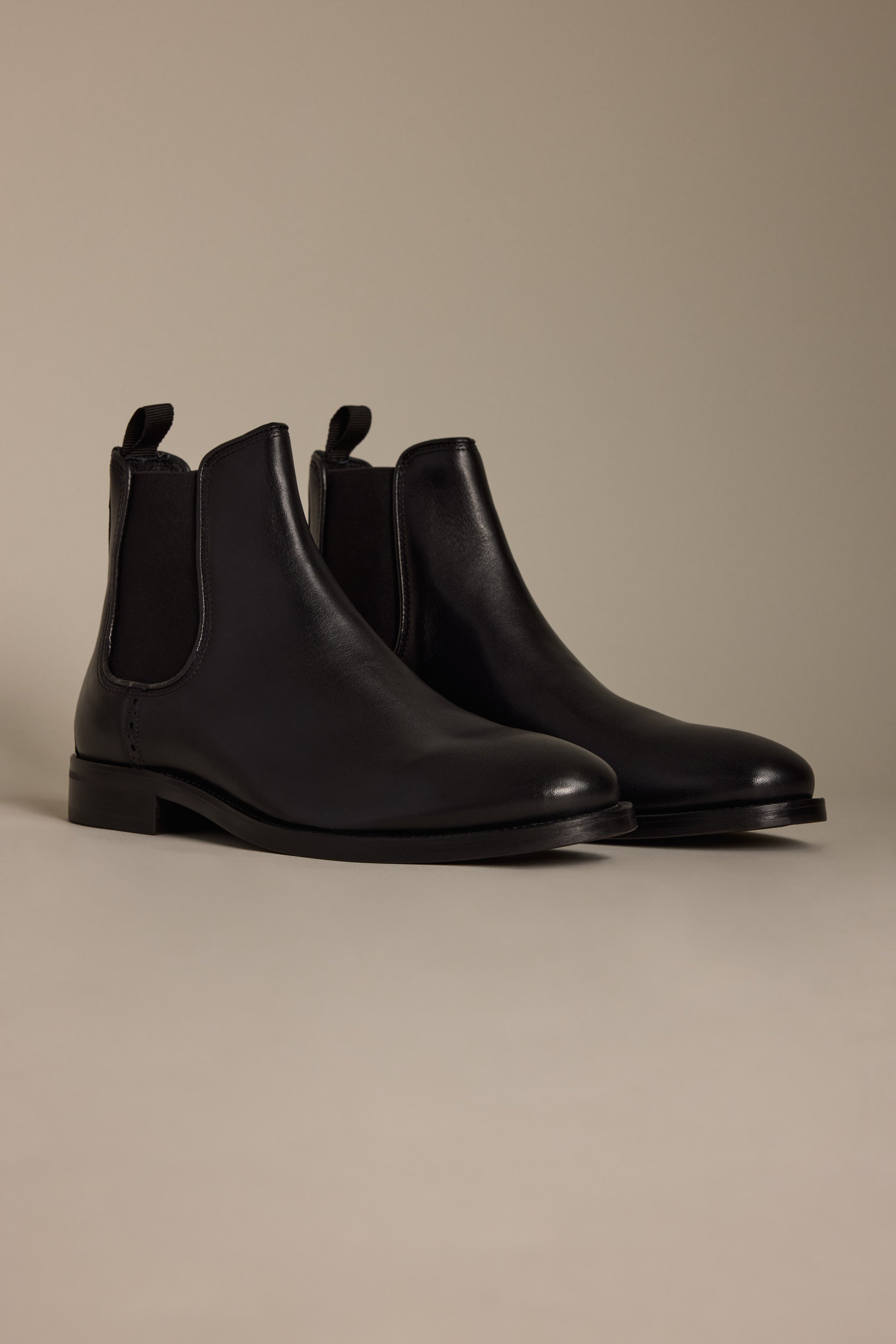 The Barkers Peter Chelsea Boot in black premium leather on a neutral background.