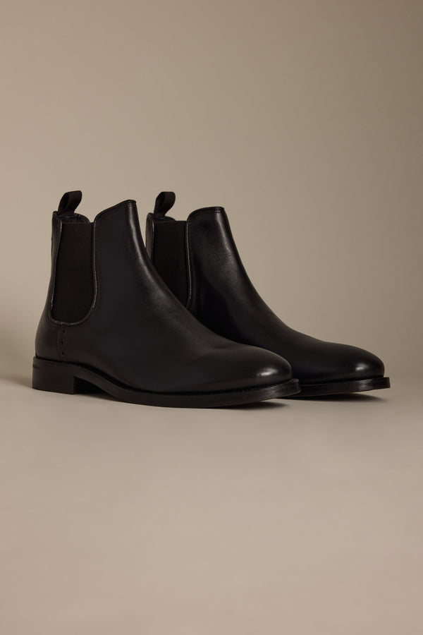 The Barkers Peter Chelsea Boot in black premium leather on a neutral background.