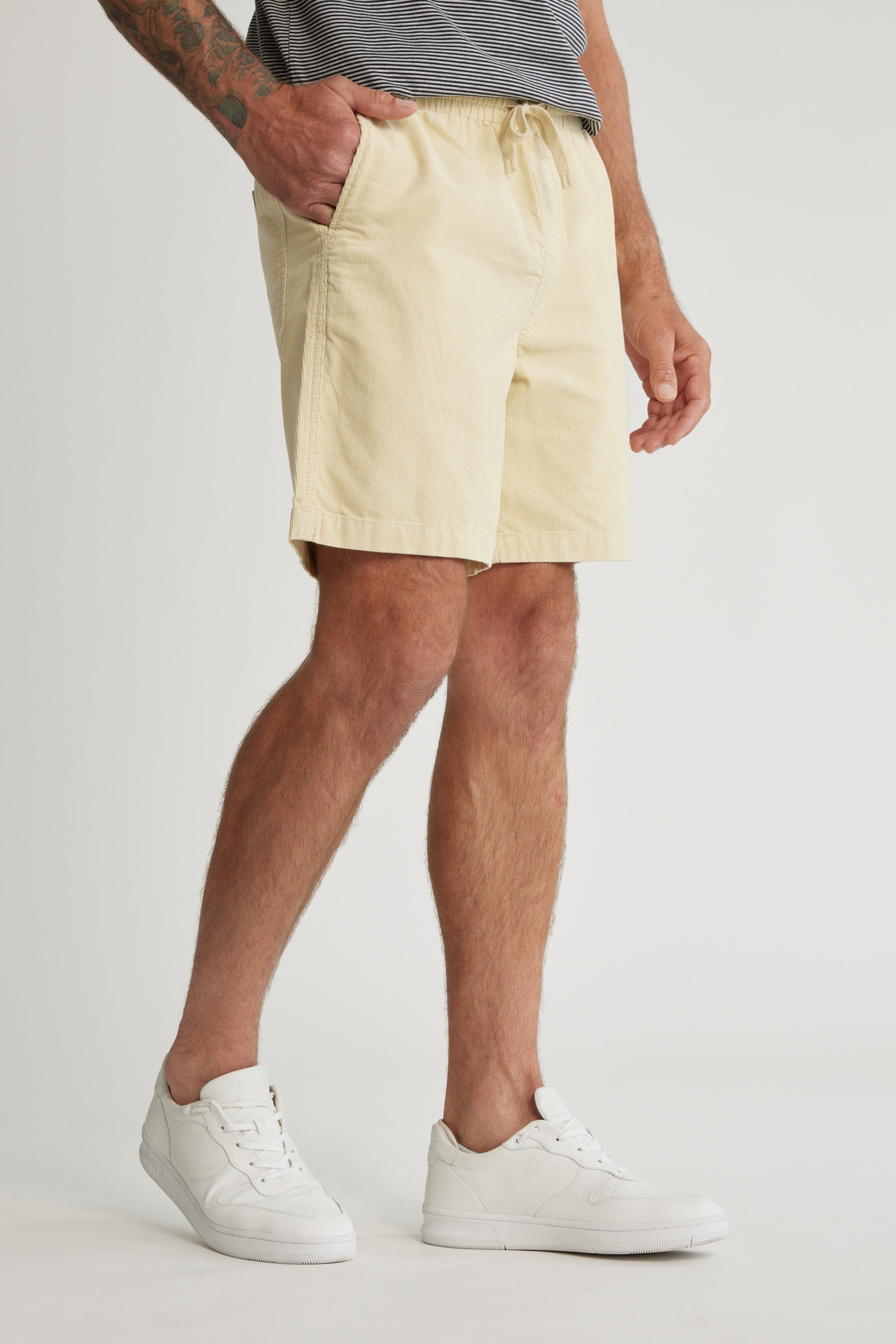 Barkers Whitehall Cord Short in butter, cotton, additional view
