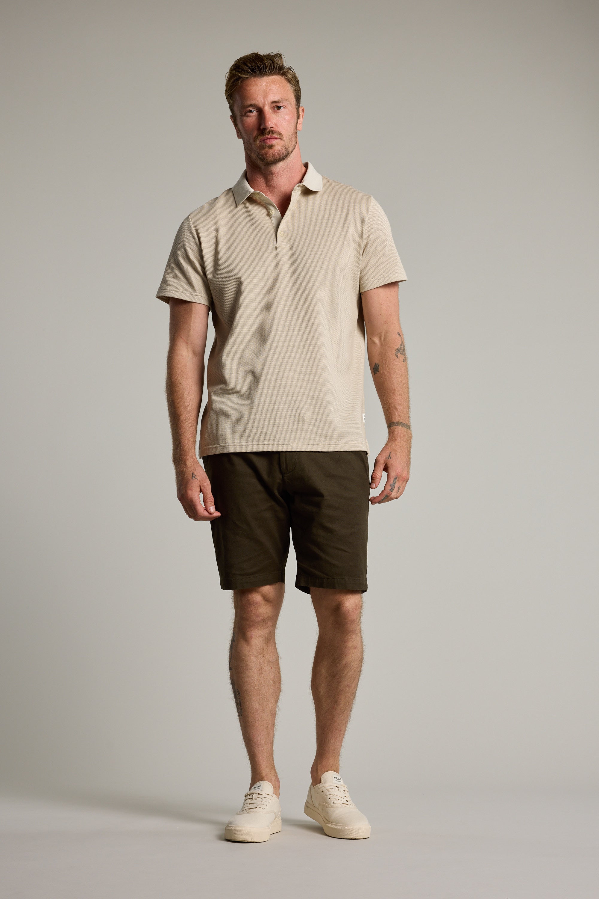 Barkers Braddock Walk Short in khaki