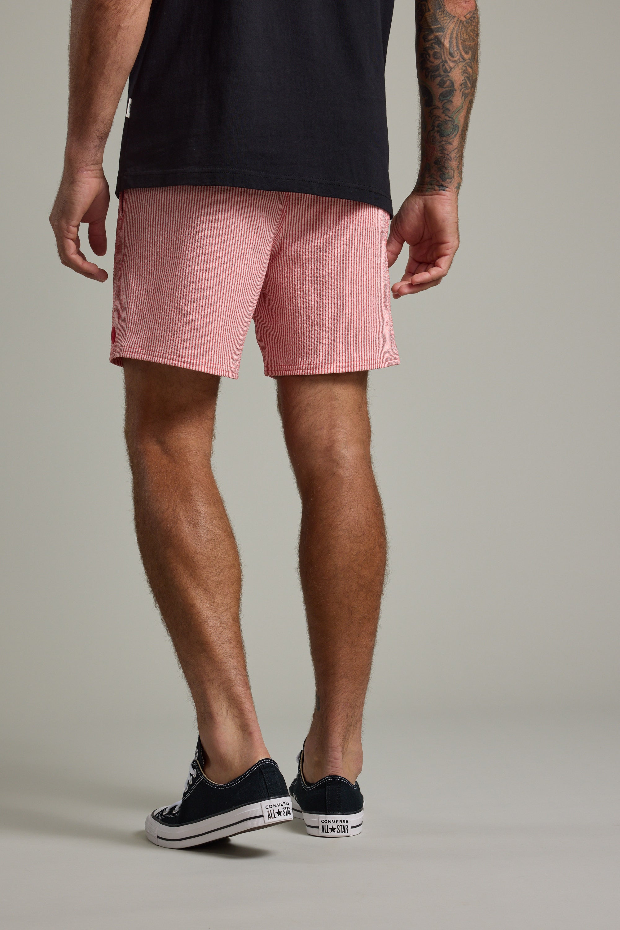 Barkers Dehaven Stripe Volley in red, additional view