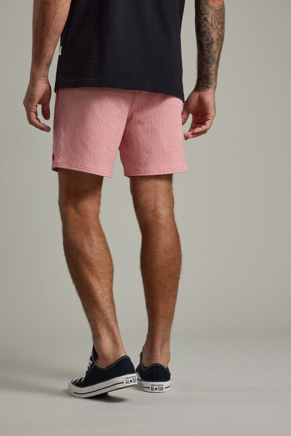 Barkers Dehaven Stripe Volley in red, additional view