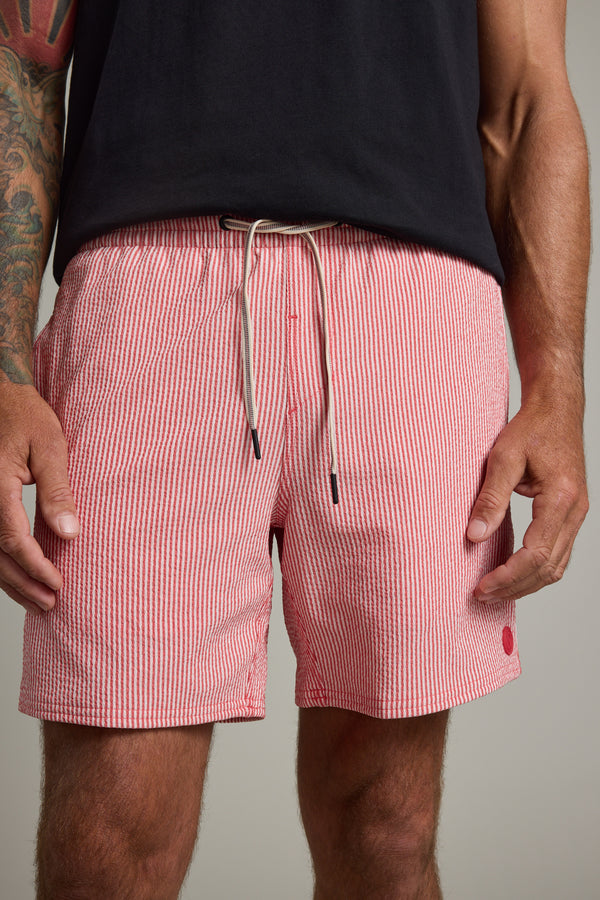 Barkers Dehaven Stripe Volley in red