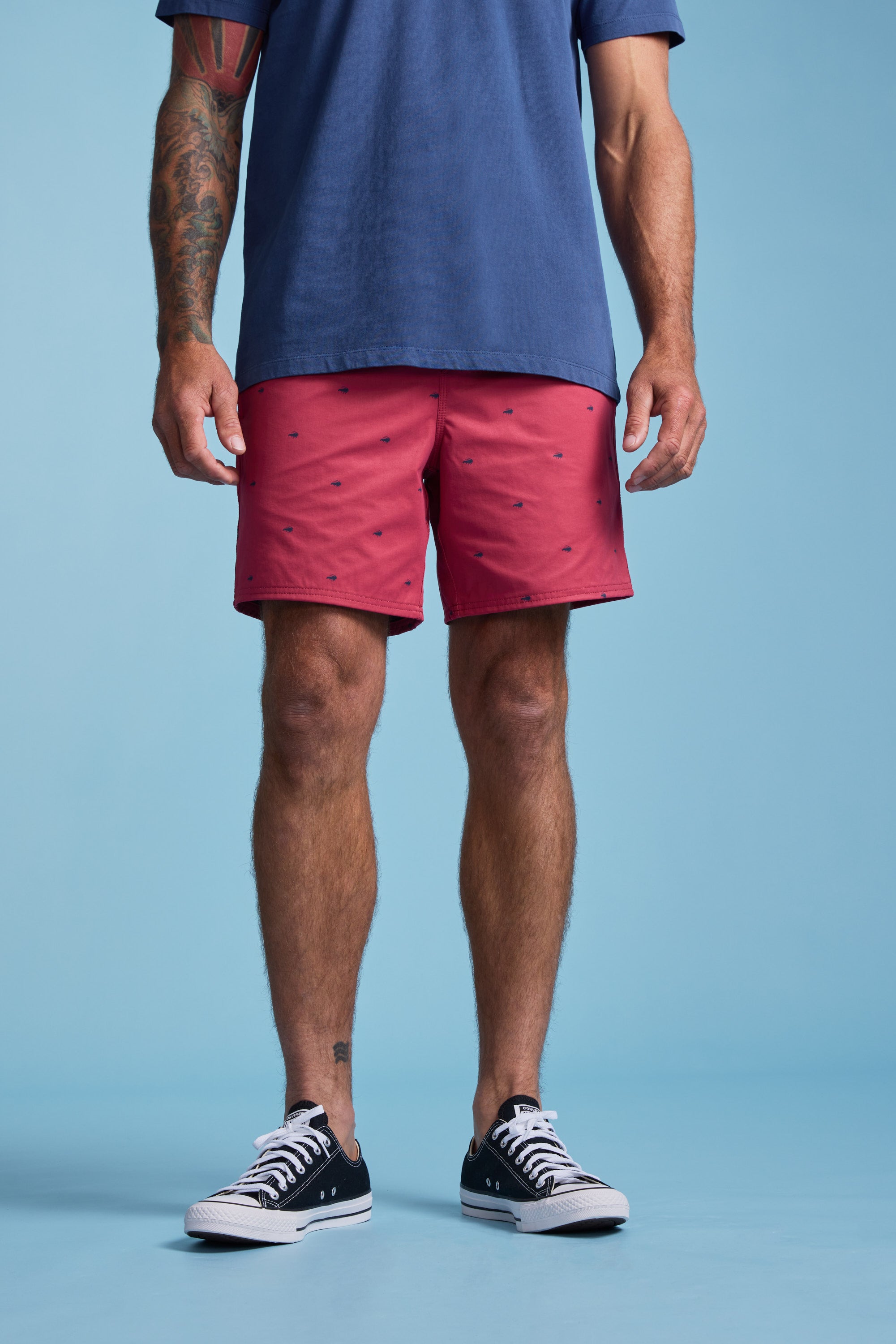 Barkers Crayfish Print Volley in berry, additional view