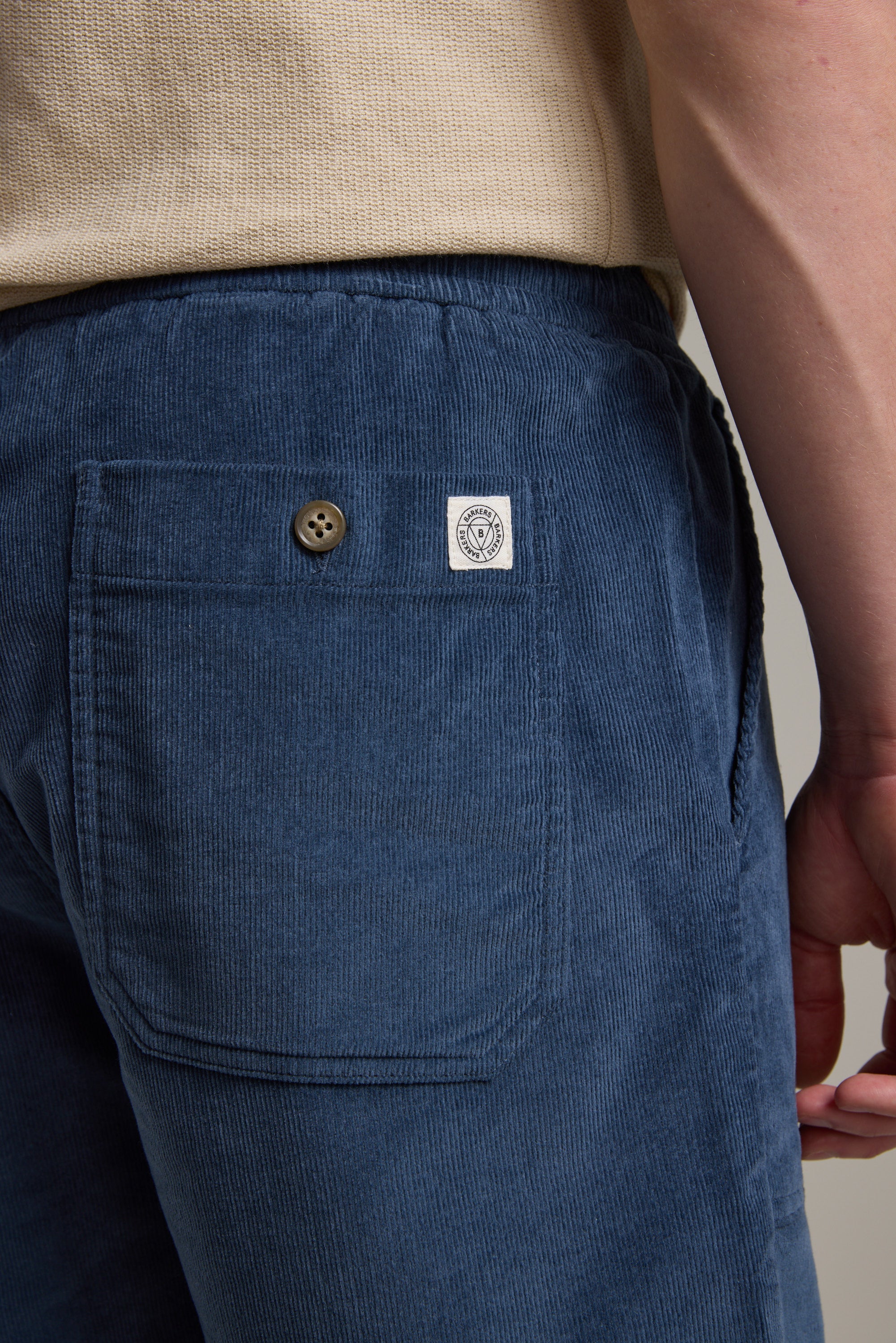 Barkers Montauk Cord Weekend Short in blue, additional view