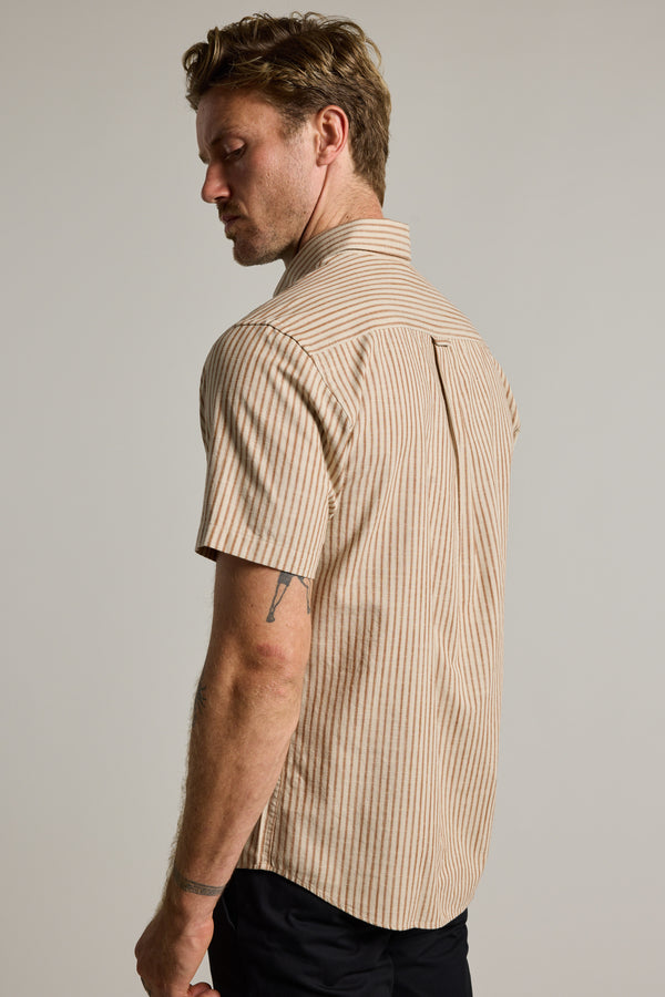Barkers Jordyn Stripe Shirt in rust, regular fit, additional view