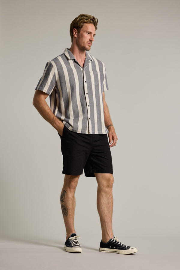 Barkers Norwalk Stripe Cuban Shirt, alternate view