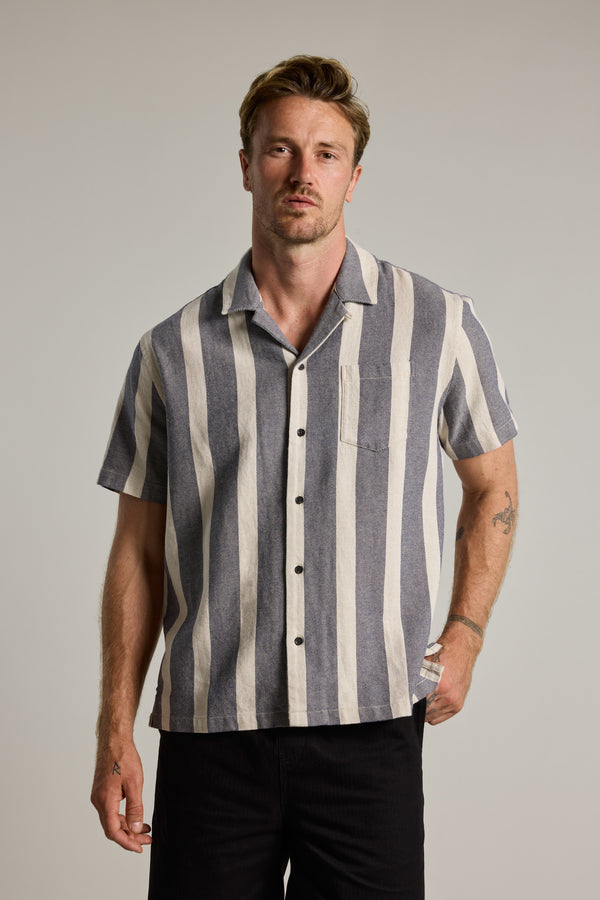 Barkers Norwalk Stripe Cuban Shirt, additional view