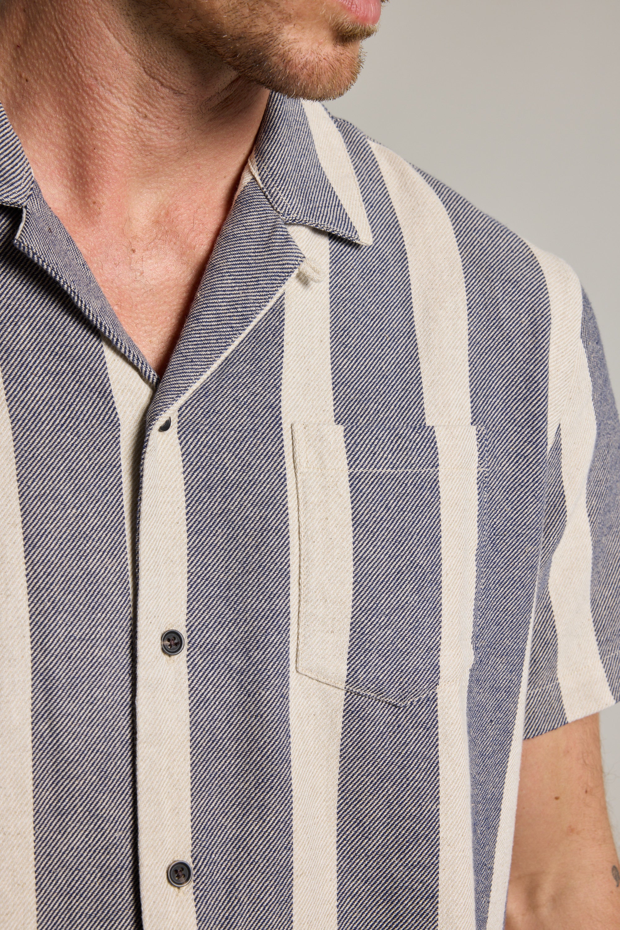 Barkers Norwalk Stripe Cuban Shirt, additional view