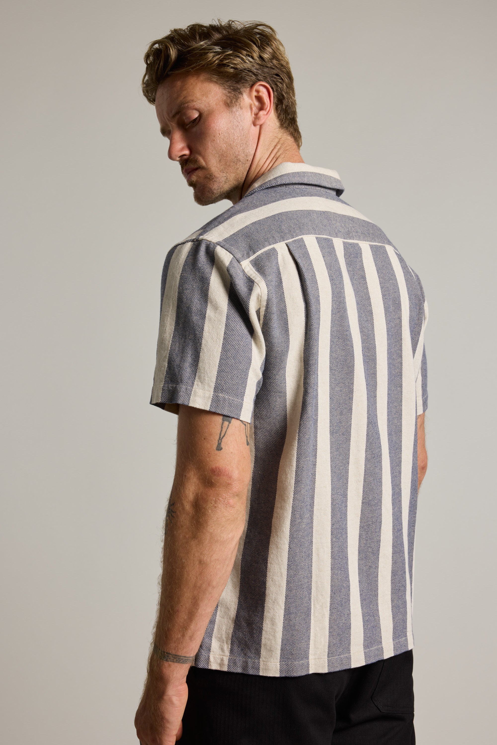 Barkers Norwalk Stripe Cuban Shirt, additional view