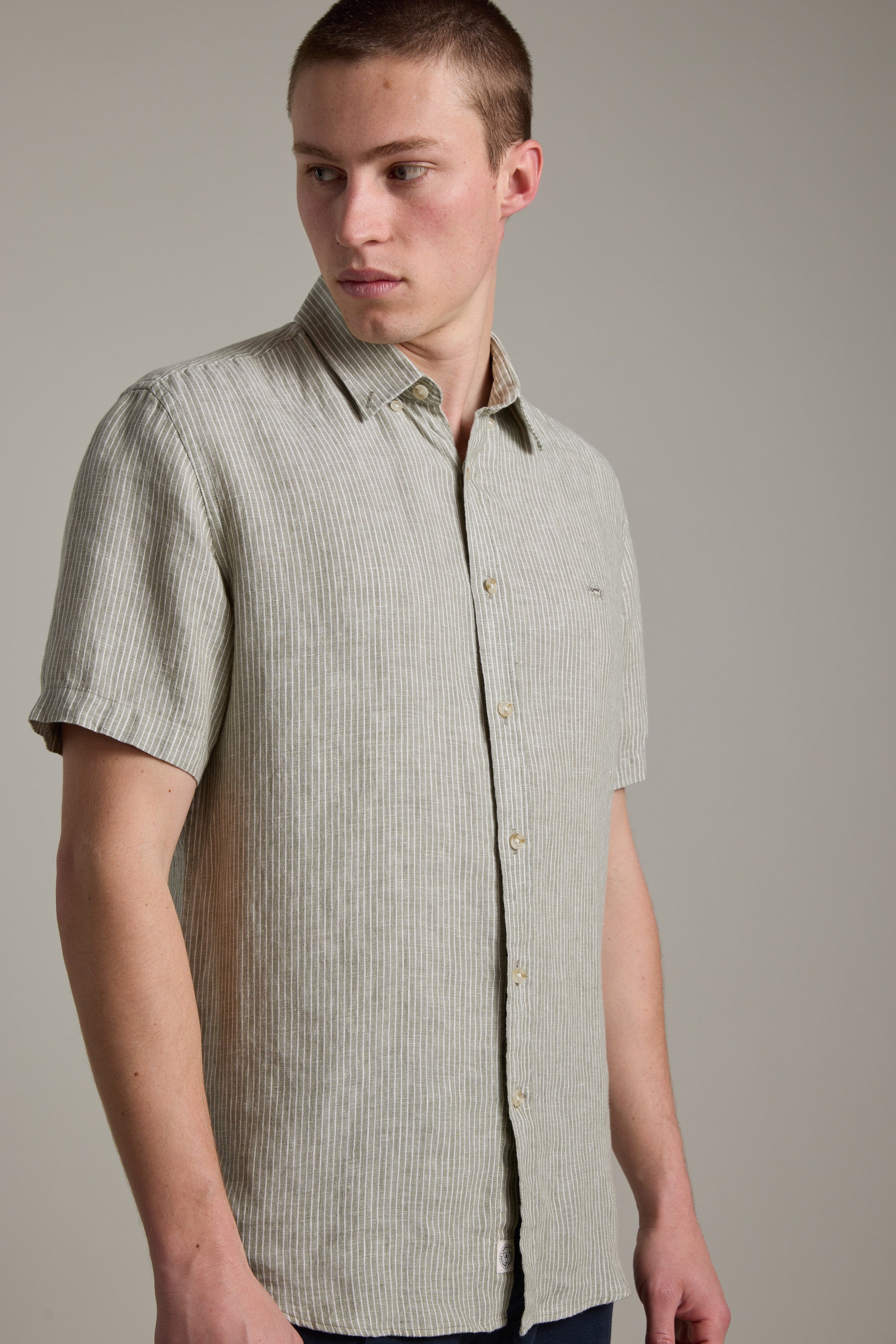 Gentry Striped Linen Shirt