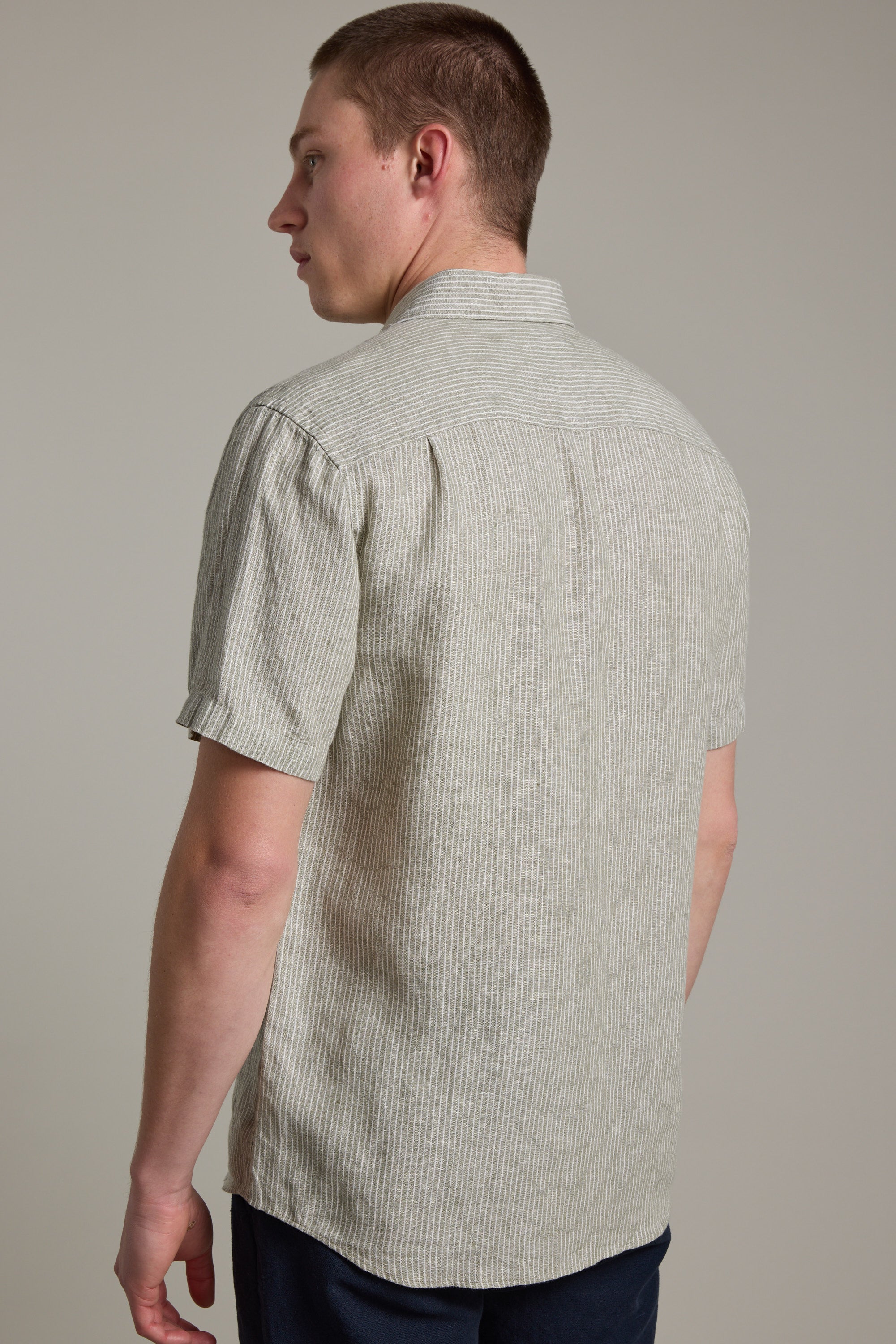 Gentry Striped Linen Shirt