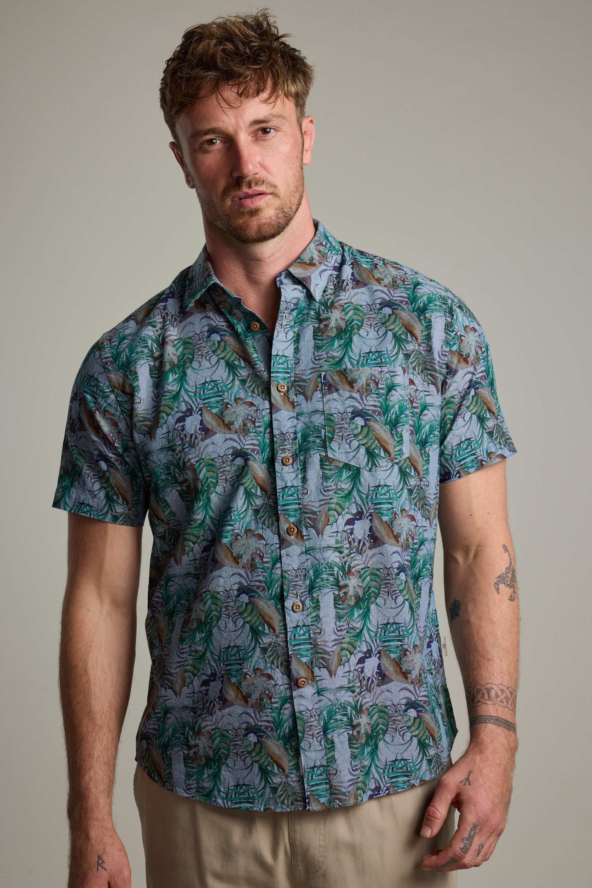 Barkers Rockport Print Shirt, additional view