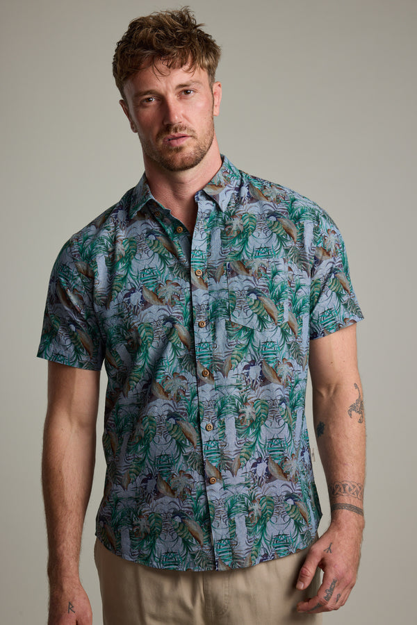 Barkers Rockport Print Shirt, additional view