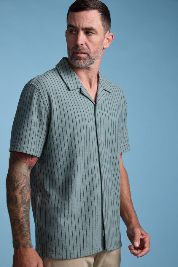 Diego Stripe Cuban Shirt, additional view