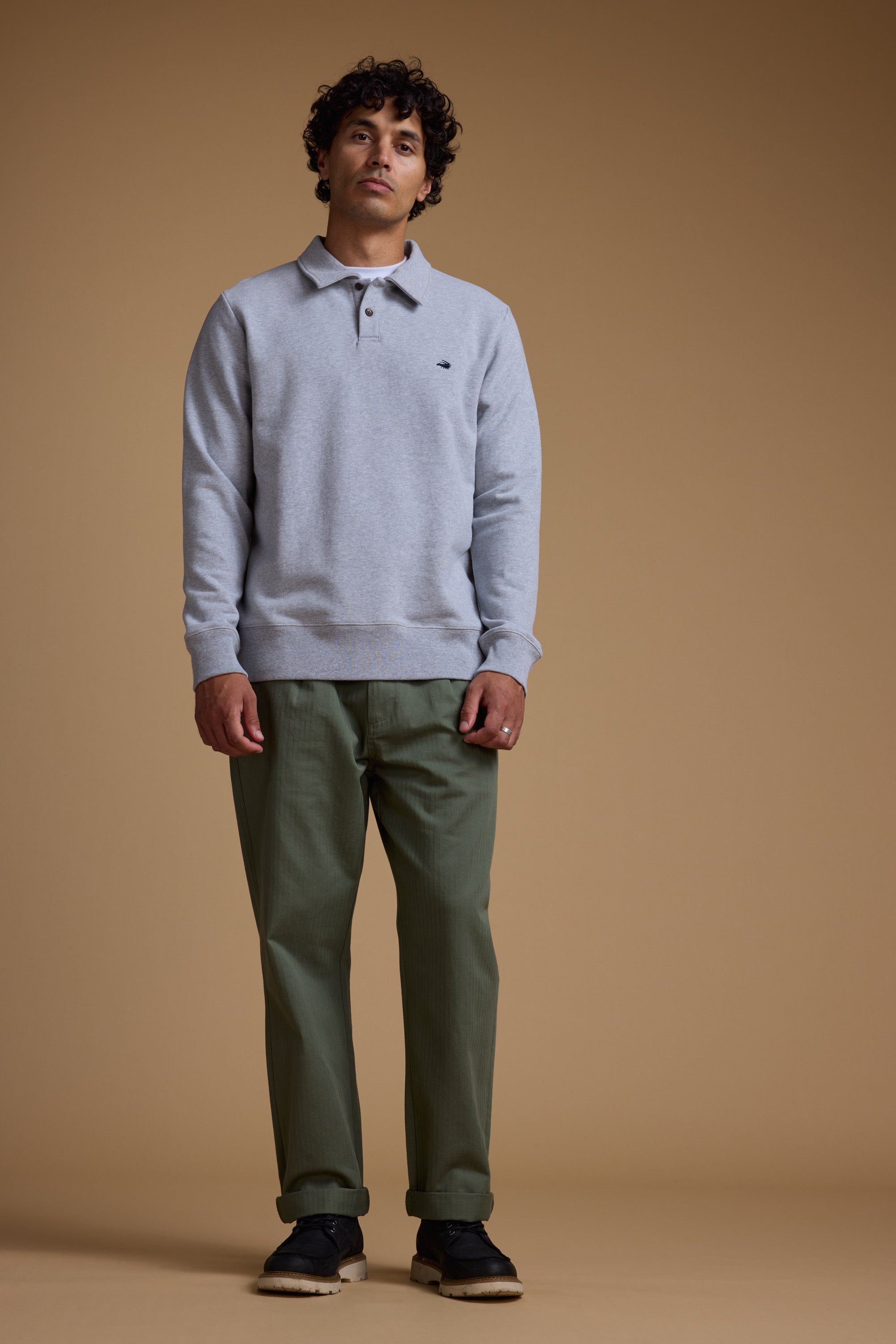 Barkers Wallbrook Sweatshirt in grey marl, cotton, additional view