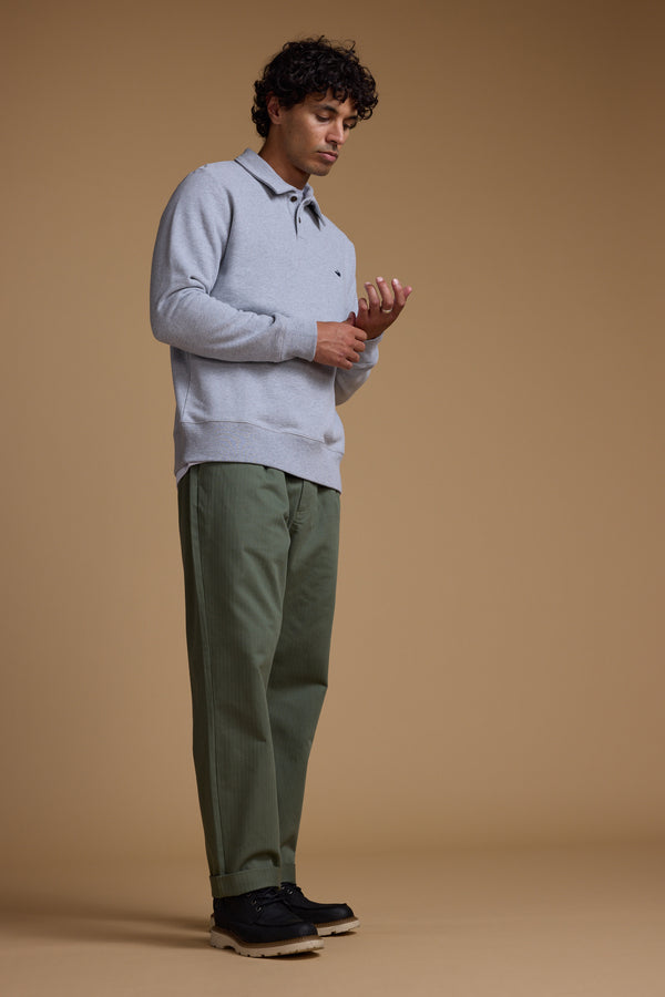 Barkers Wallbrook Sweatshirt in grey marl, cotton, additional view