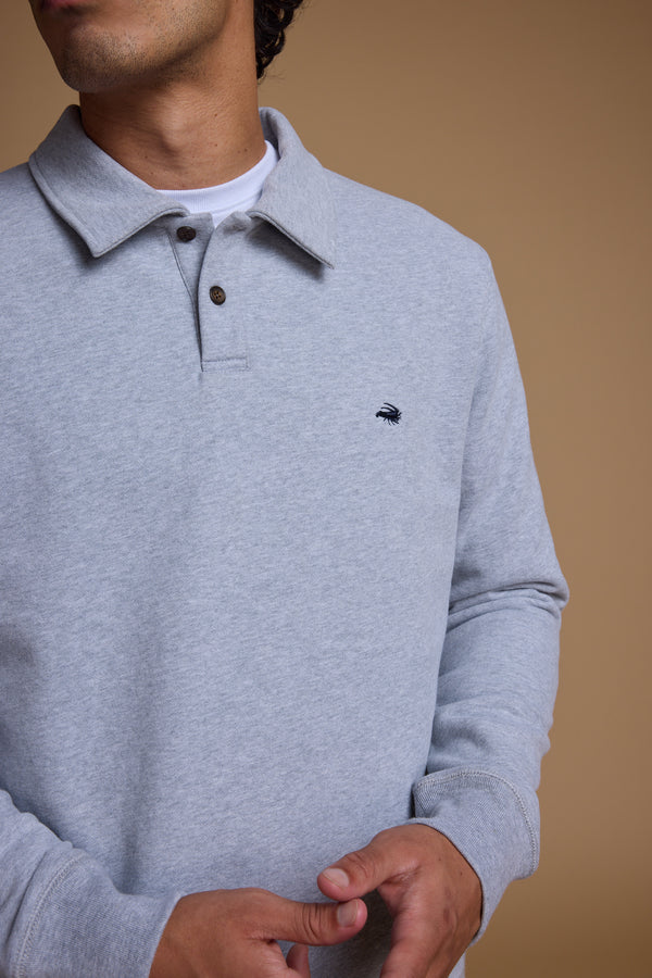 Barkers Wallbrook Sweatshirt in grey marl, cotton, alternate view