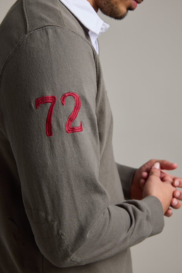 Barkers Stanford Long Sleeve Rugby in khaki, additional view