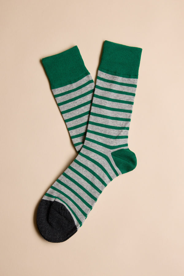 Barkers Mojave Stripe Sock in green