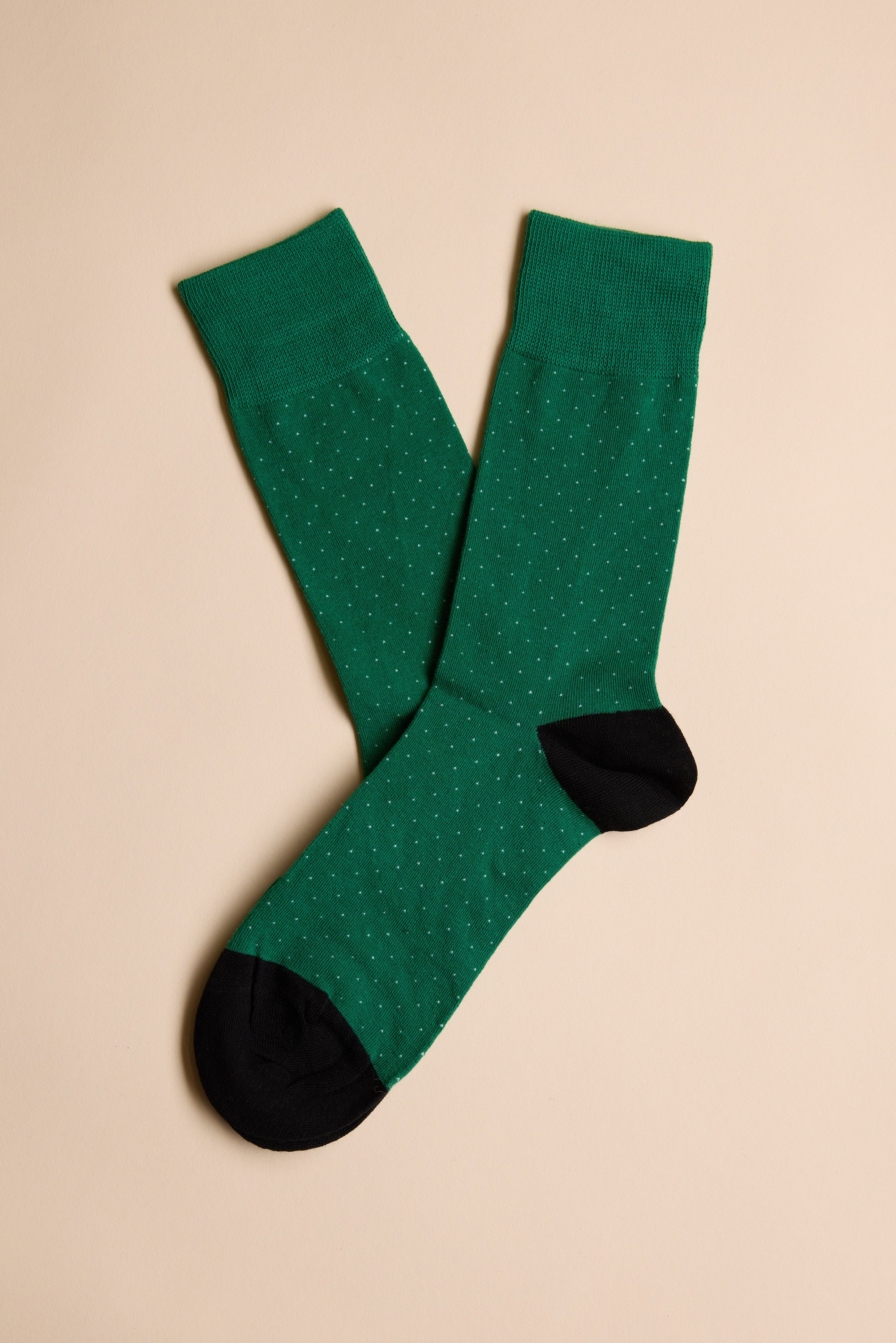 Barkers Nicolas Pin Dot Sock in green