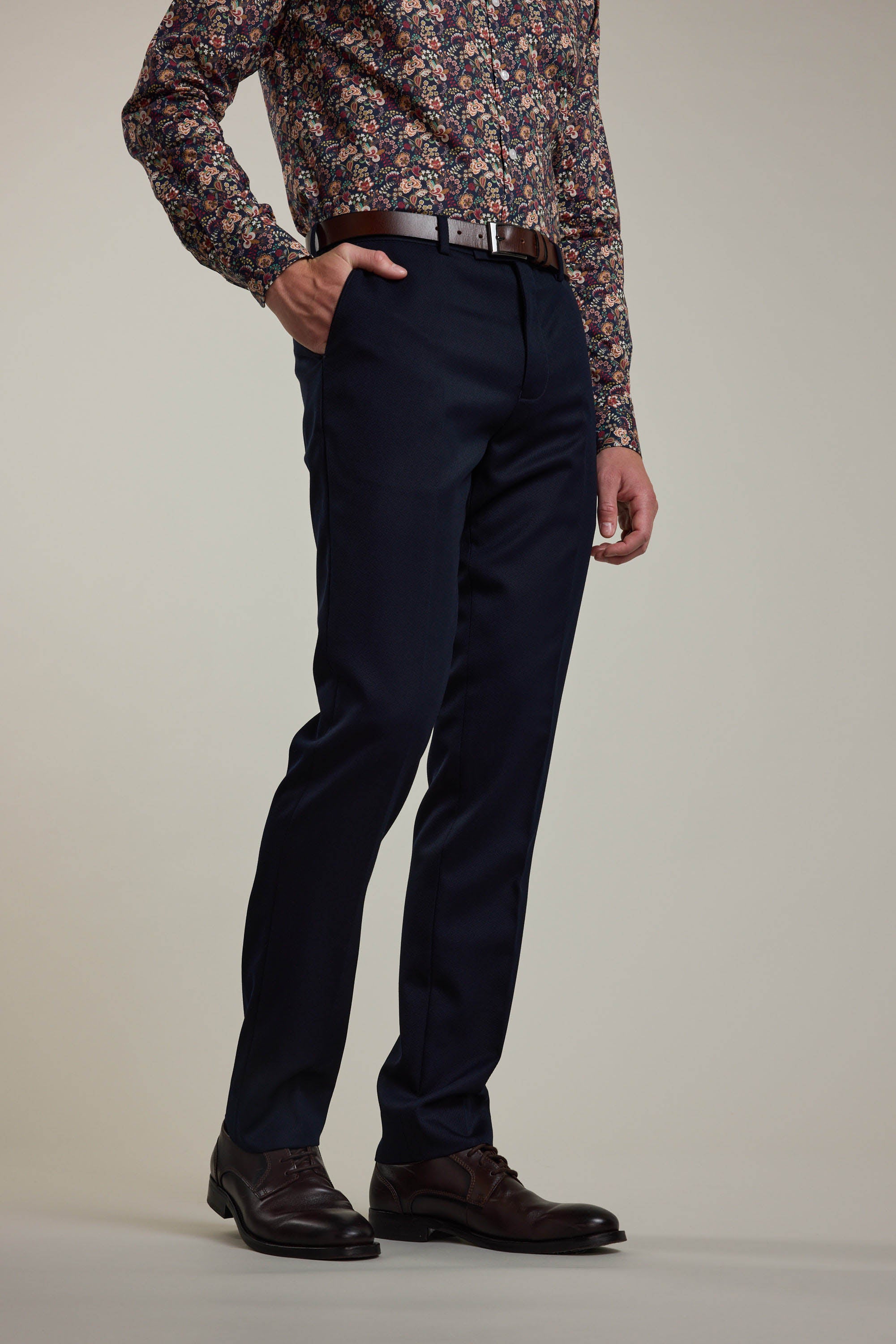 Barkers Croydon Twill Suit Trouser in navy