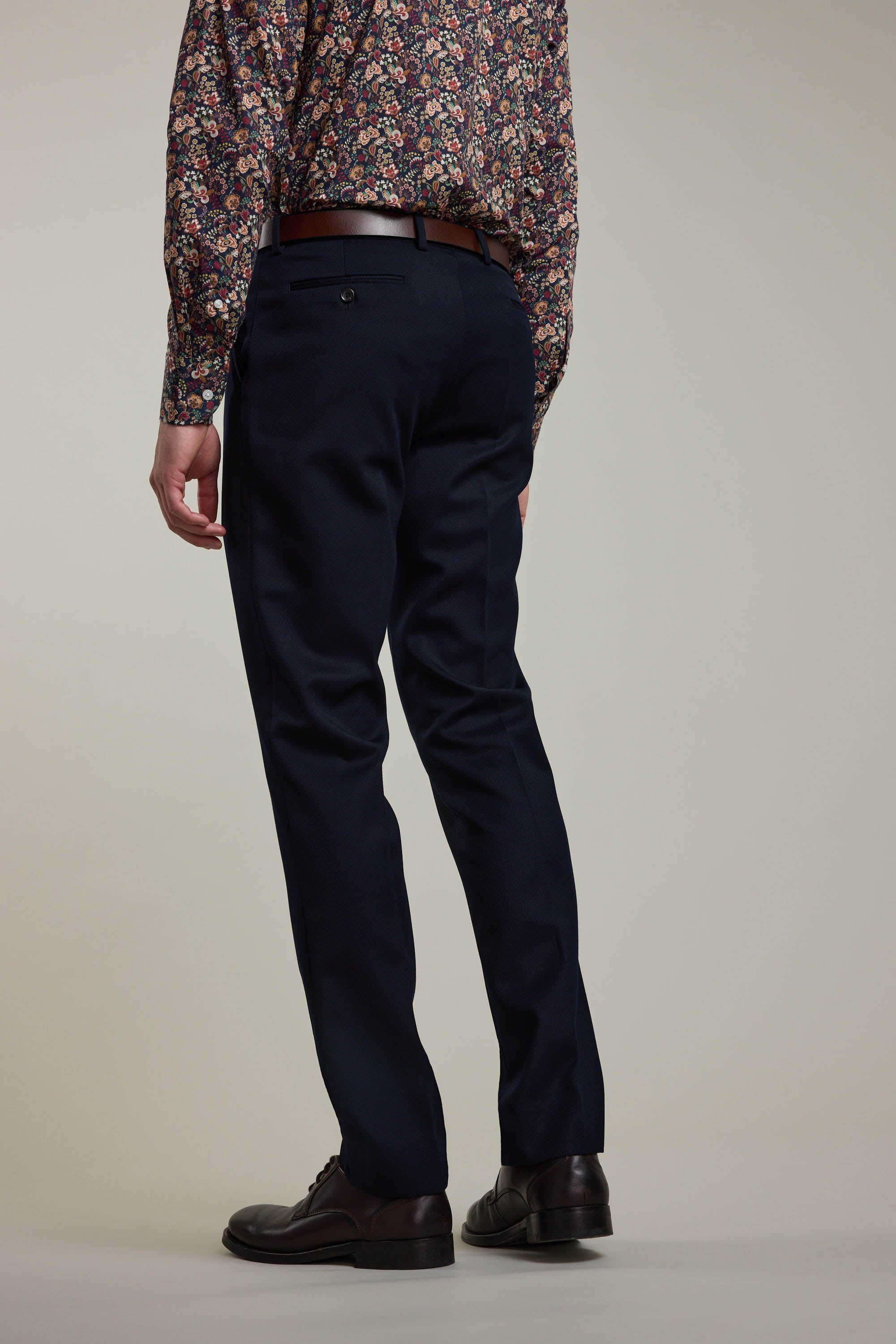Barkers Croydon Twill Suit Trouser in navy, additional view
