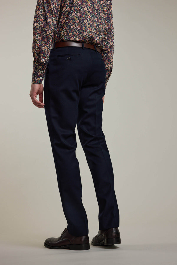 Barkers Croydon Twill Suit Trouser in navy, additional view