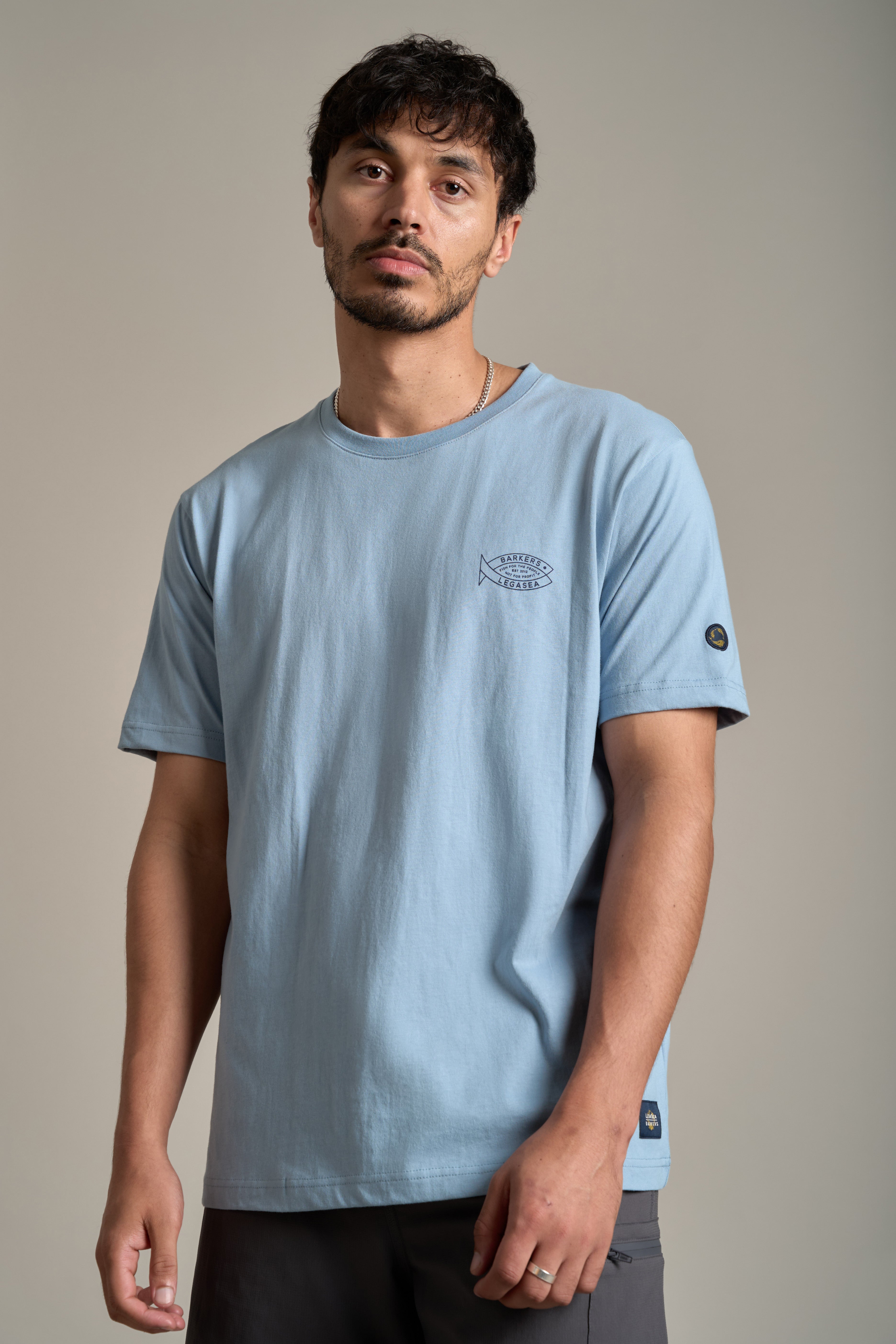 LegaSea Kai Ika Print Tee in blue, regular fit, additional view