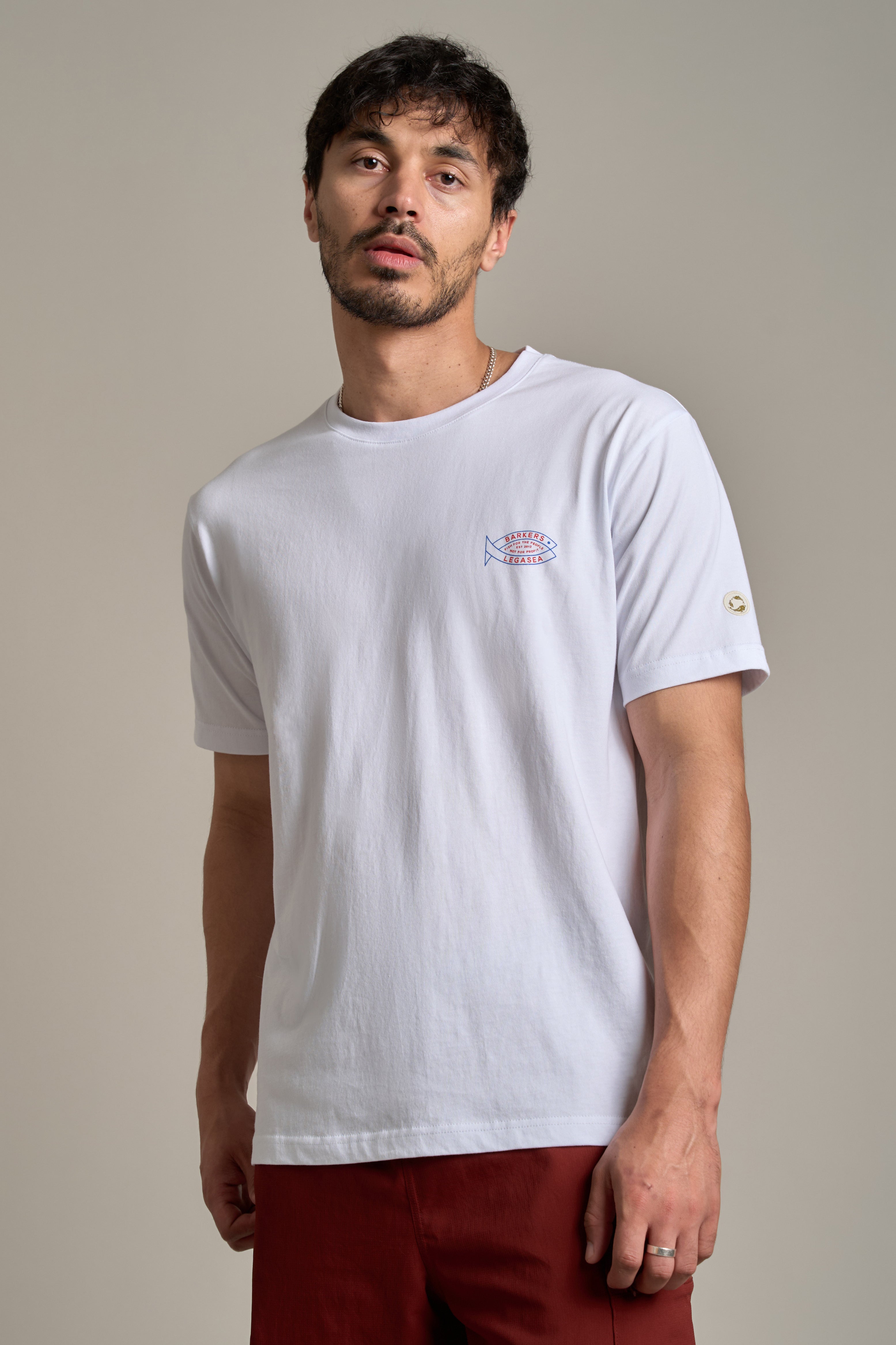 LegaSea Let Them Grow Print Tee in white, regular fit, additional view