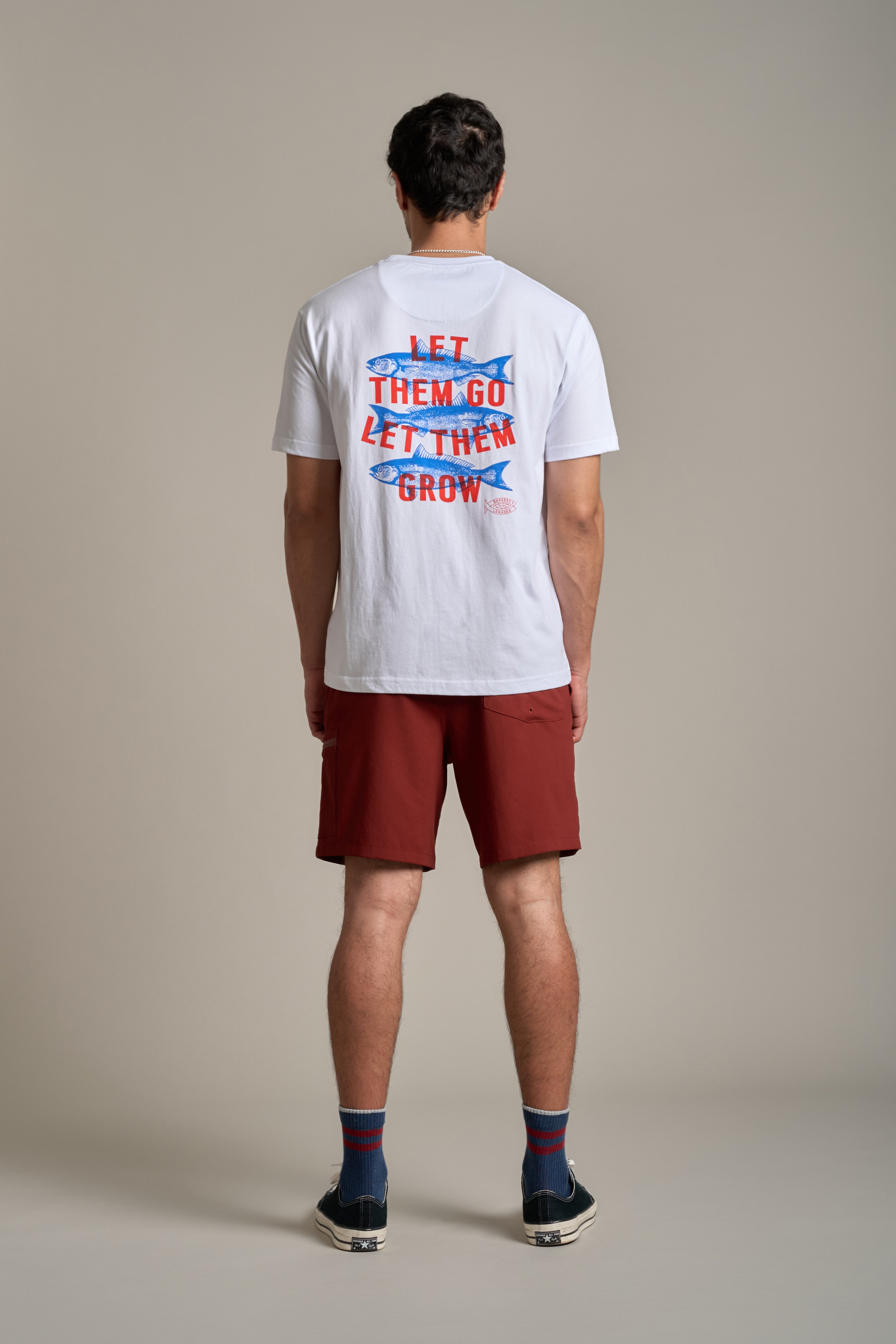 LegaSea Let Them Grow Print Tee in white, regular fit, additional view