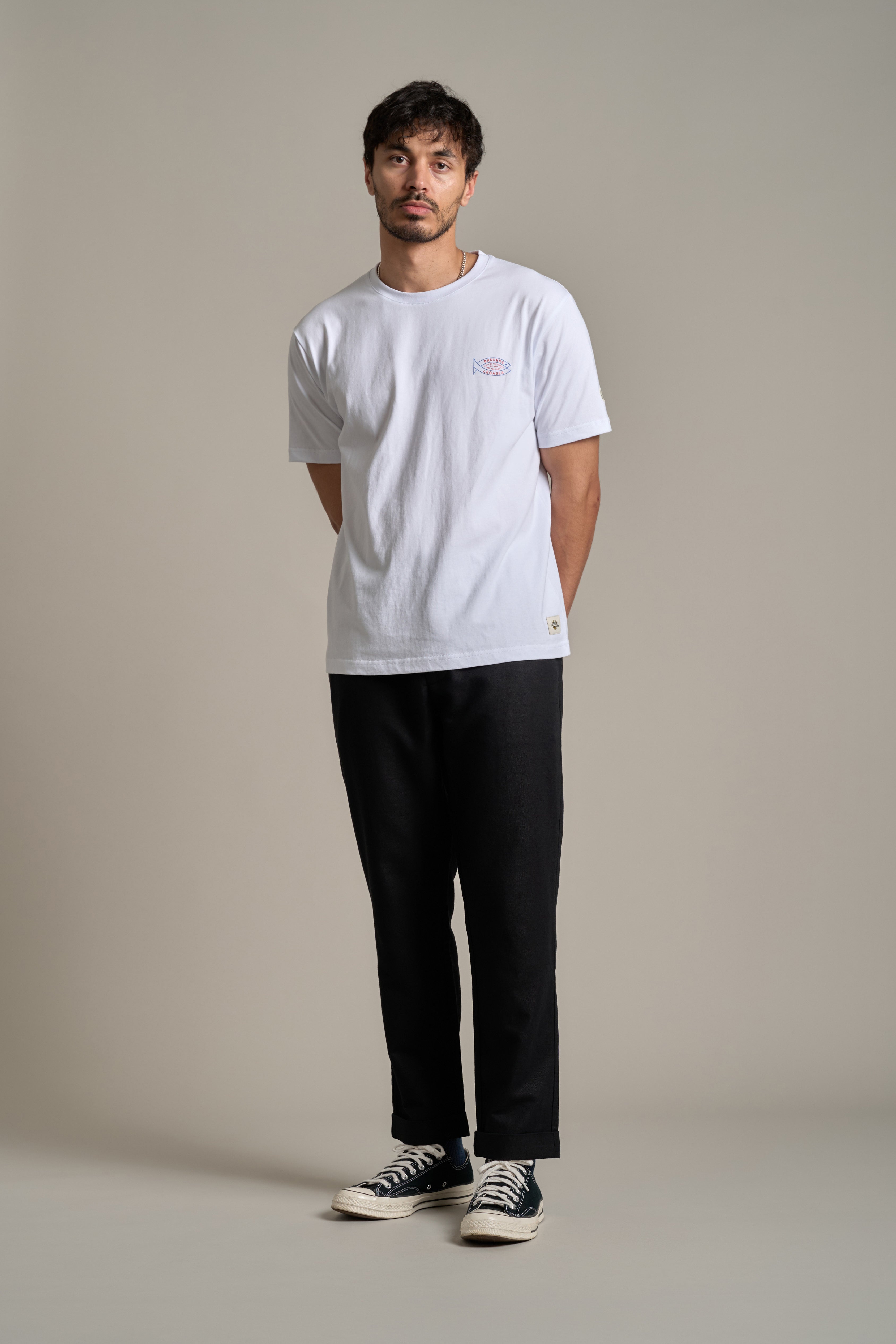 LegaSea Let Them Grow Print Tee in white, regular fit, alternate view