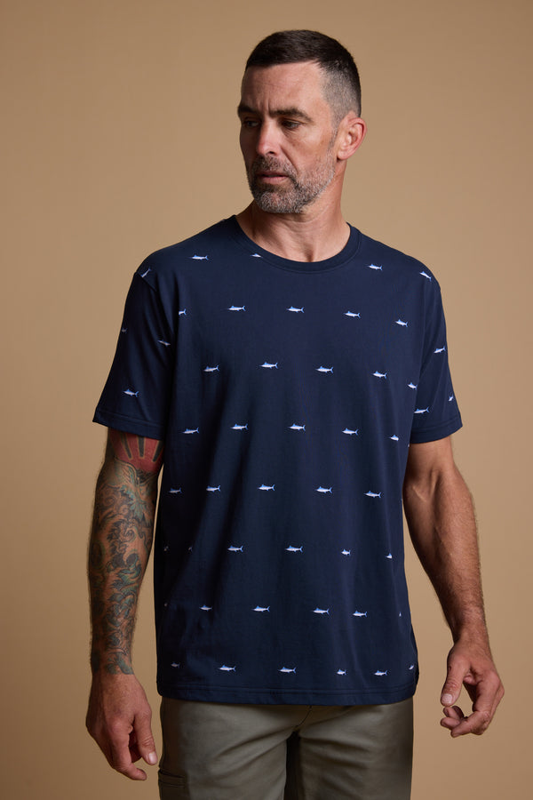Barkers Marlin Tee in navy, additional view