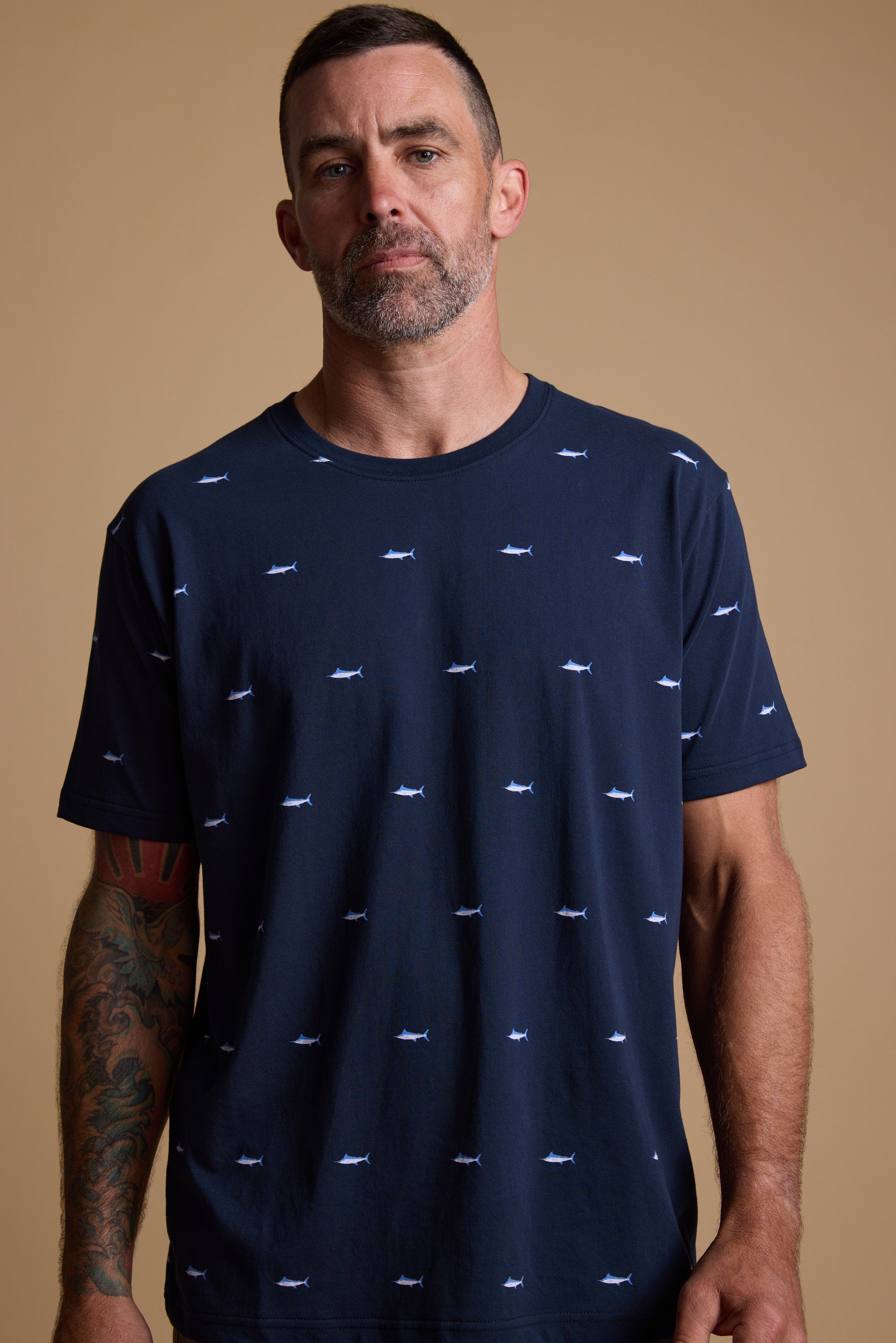 Barkers Marlin Tee in navy, additional view