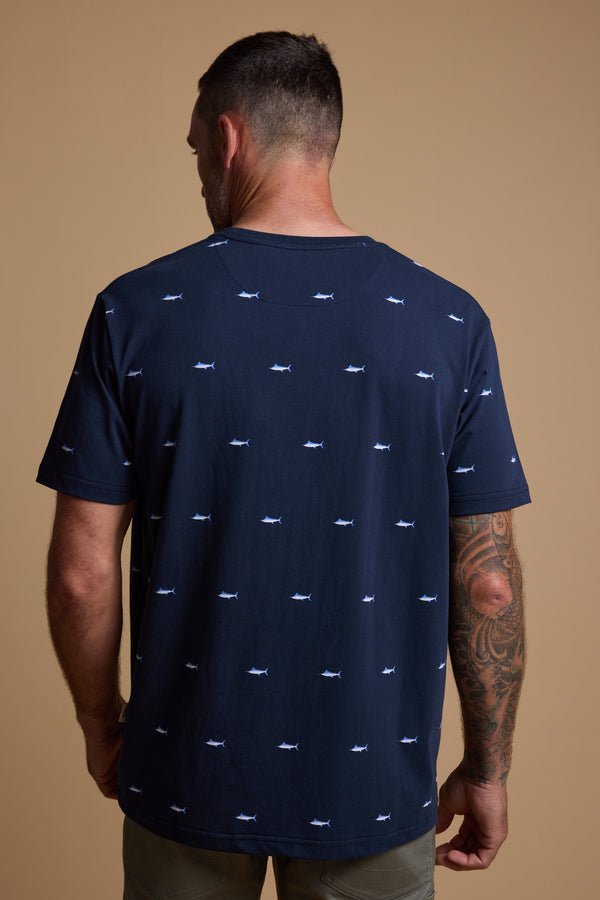 Barkers Marlin Tee in navy, additional view