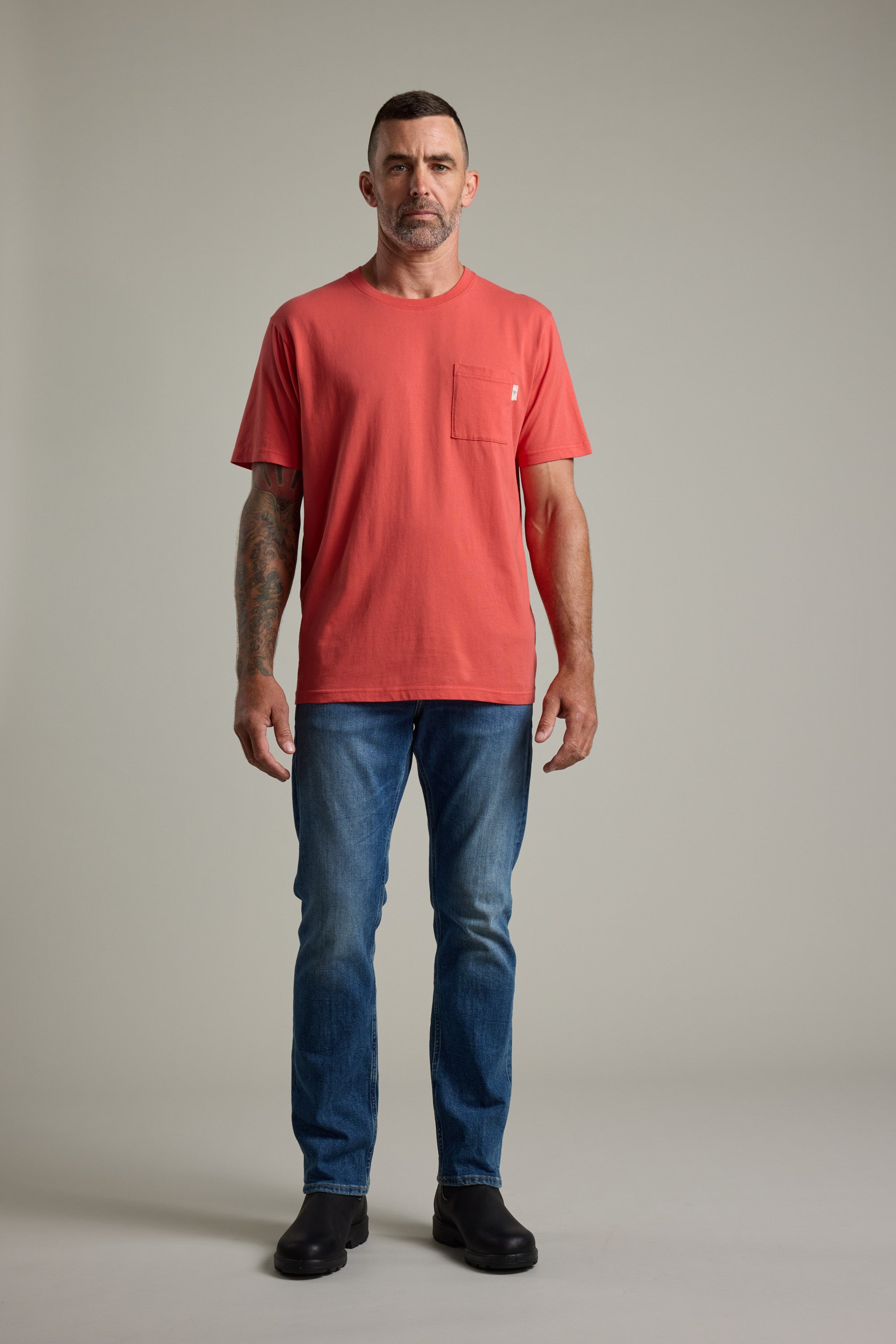Barkers Summer Soul Sessions Print Tee in red, regular fit, additional view