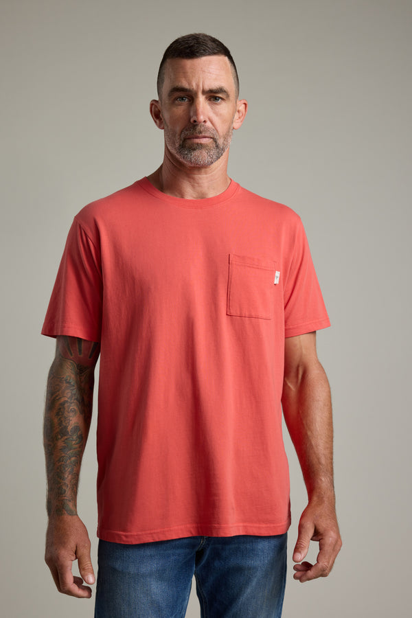 Barkers Summer Soul Sessions Print Tee in red, regular fit, alternate view