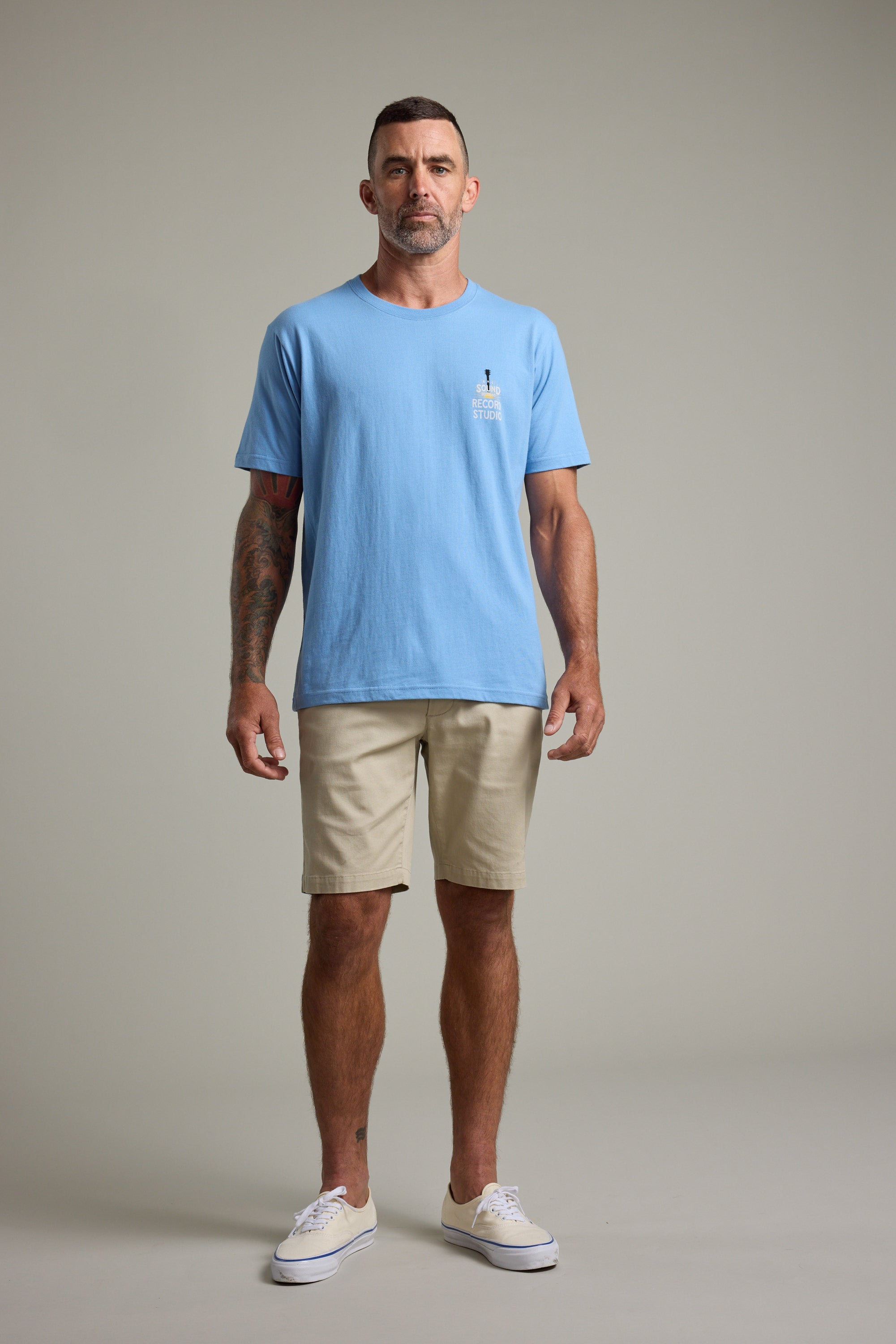 Barkers BMC Sound Sessions Print Tee in sky blue, regular fit, additional view
