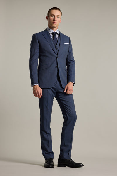 Barkers Yeaton Texture Suit Trouser in blue